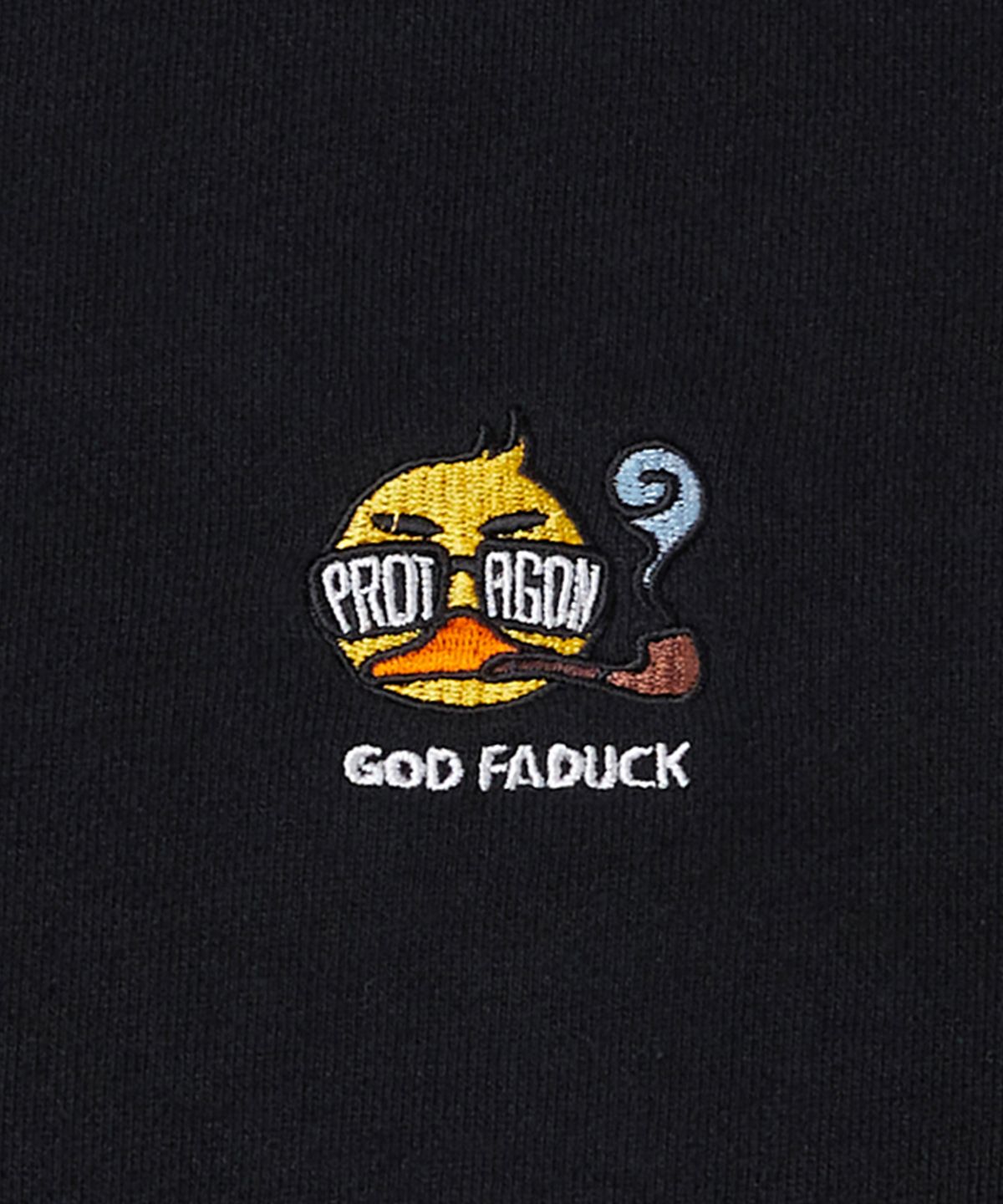 프로타곤(PROTAGON) God Faduck Oversized Sweat Shirts (Black)