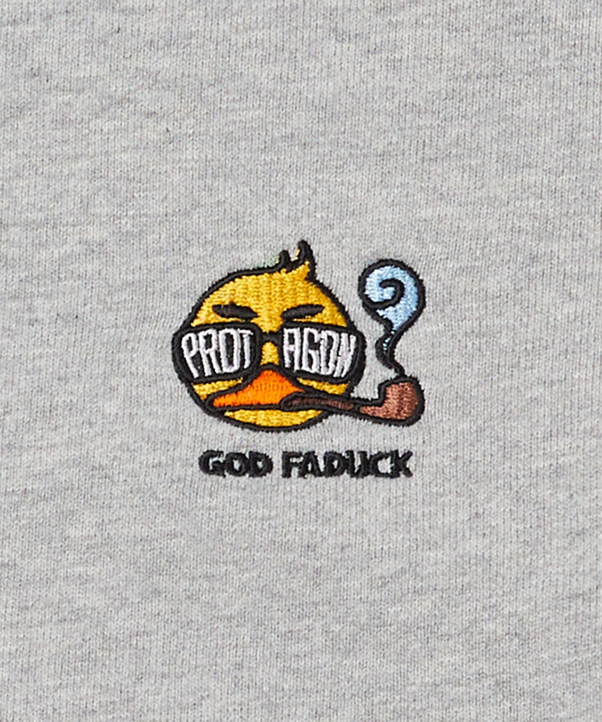 프로타곤(PROTAGON) God Faduck Oversized Sweat Shirts (Gray)
