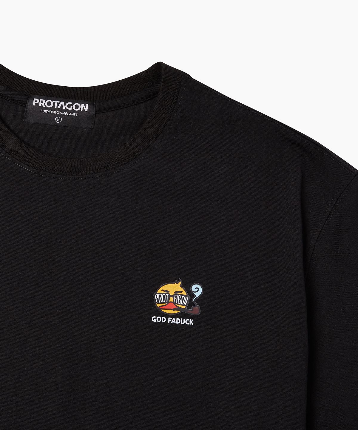 프로타곤(PROTAGON) God Faduck Short-sleeved Tee (Black)