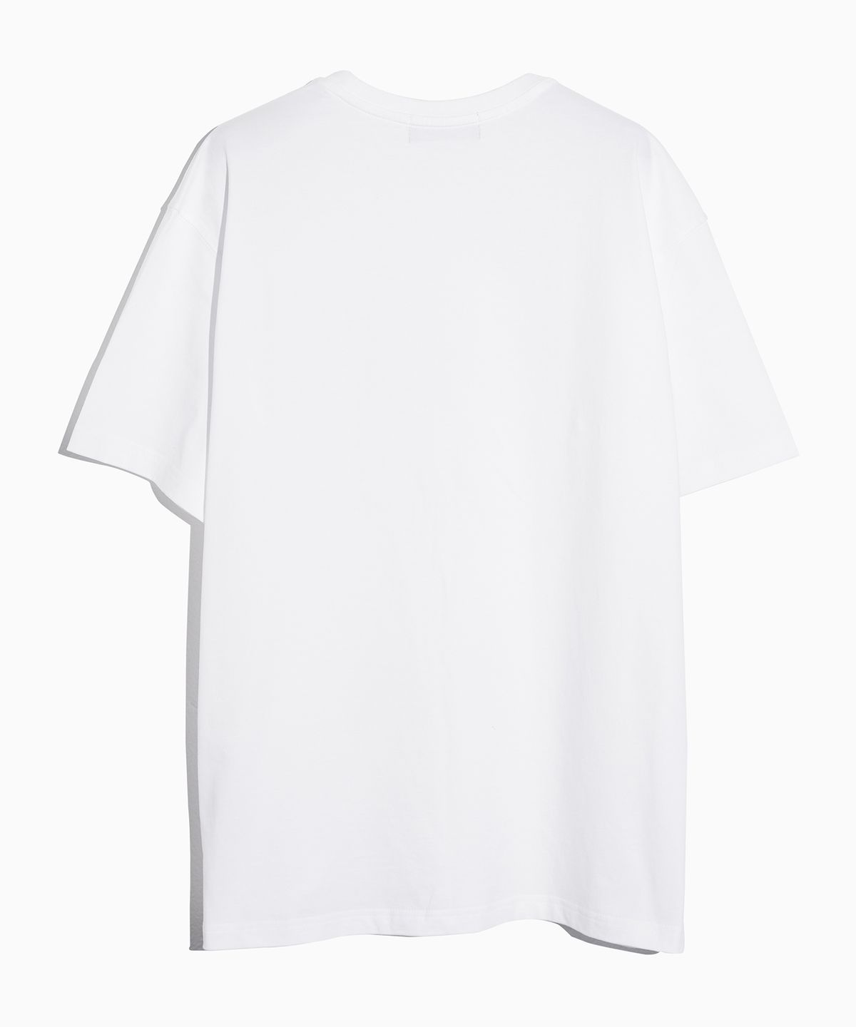 프로타곤(PROTAGON) Splashed Logo Short-sleeved Tee (White)