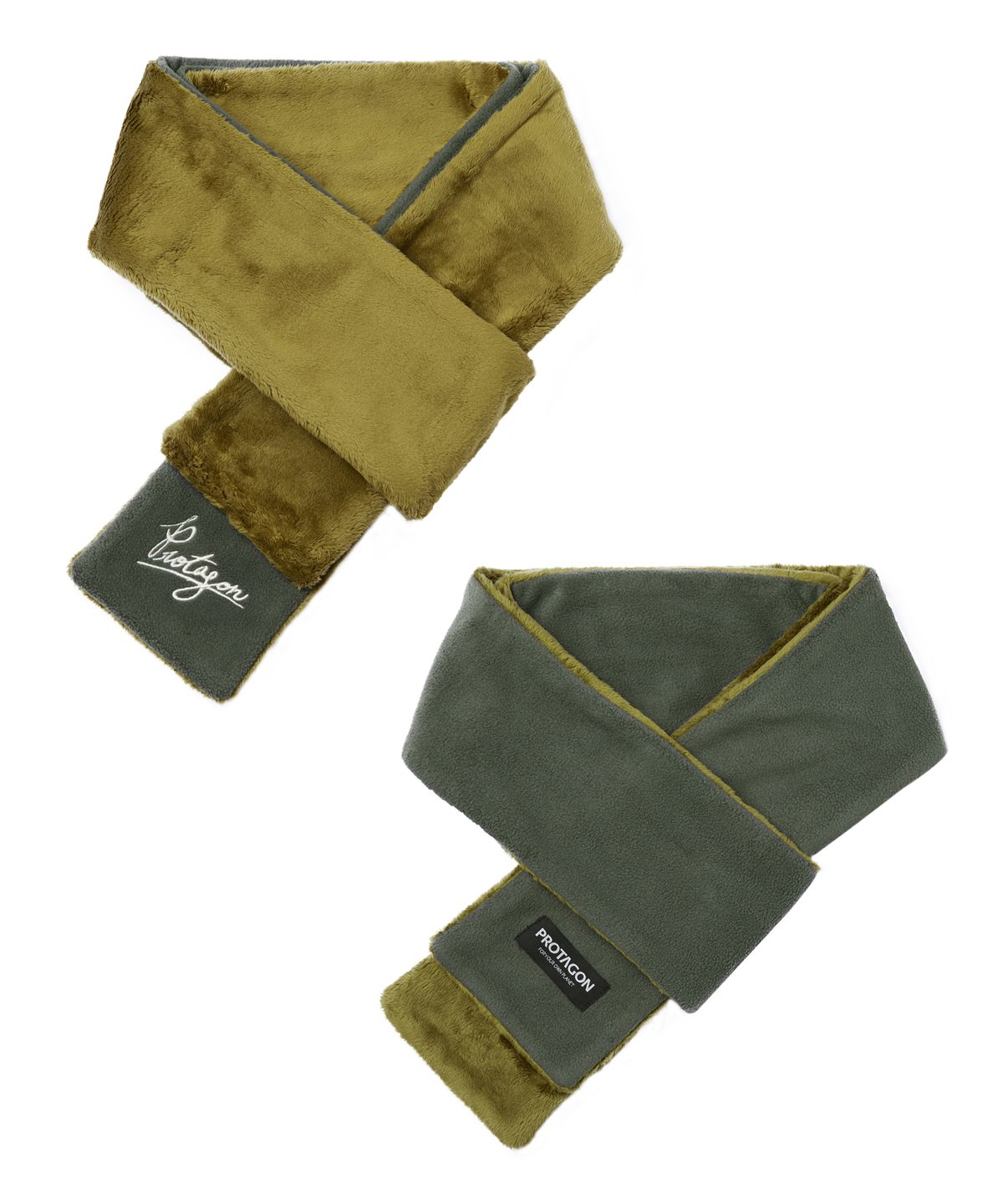 프로타곤(PROTAGON) Reversible Fleece Muffler