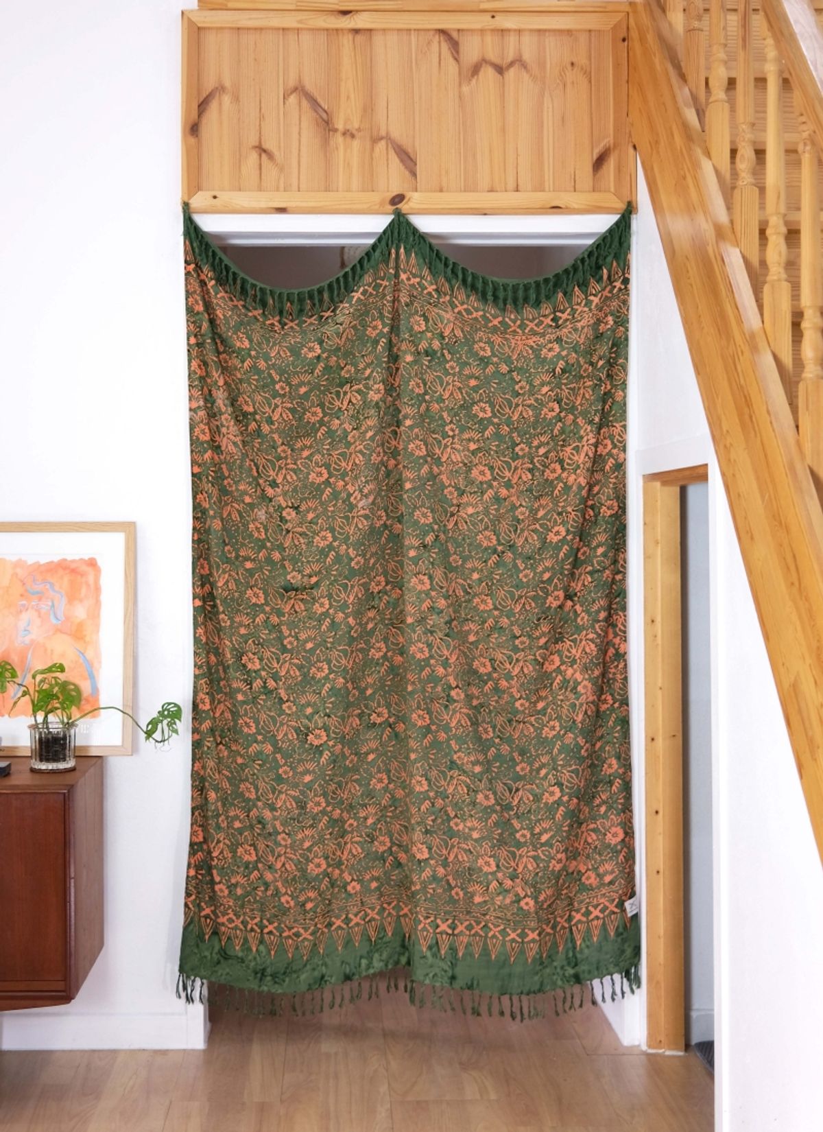 멧앤멜(MATT AND MEL) [Comfy Sarong] Vintage garden - Green