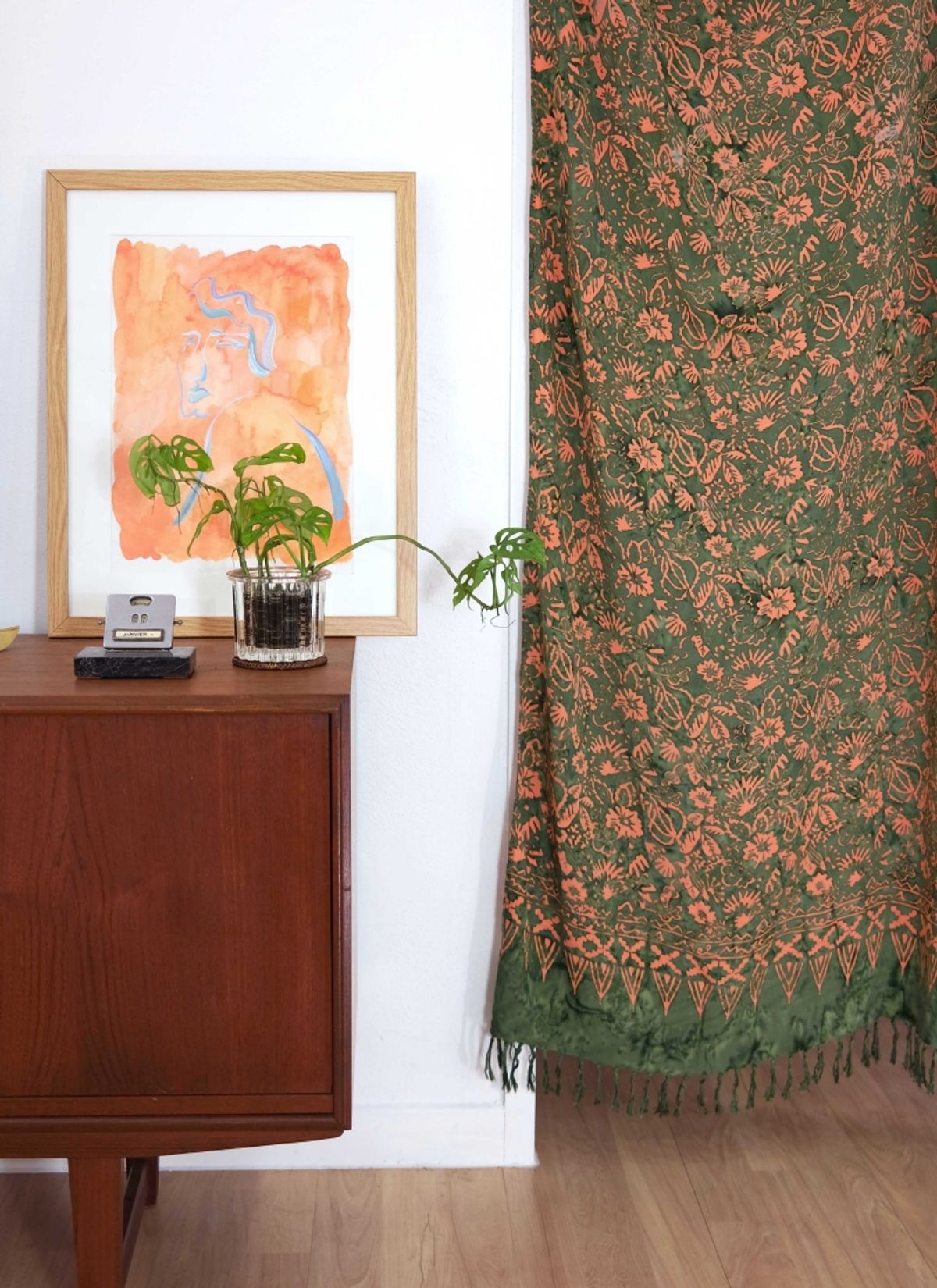 멧앤멜(MATT AND MEL) [Comfy Sarong] Vintage garden - Green