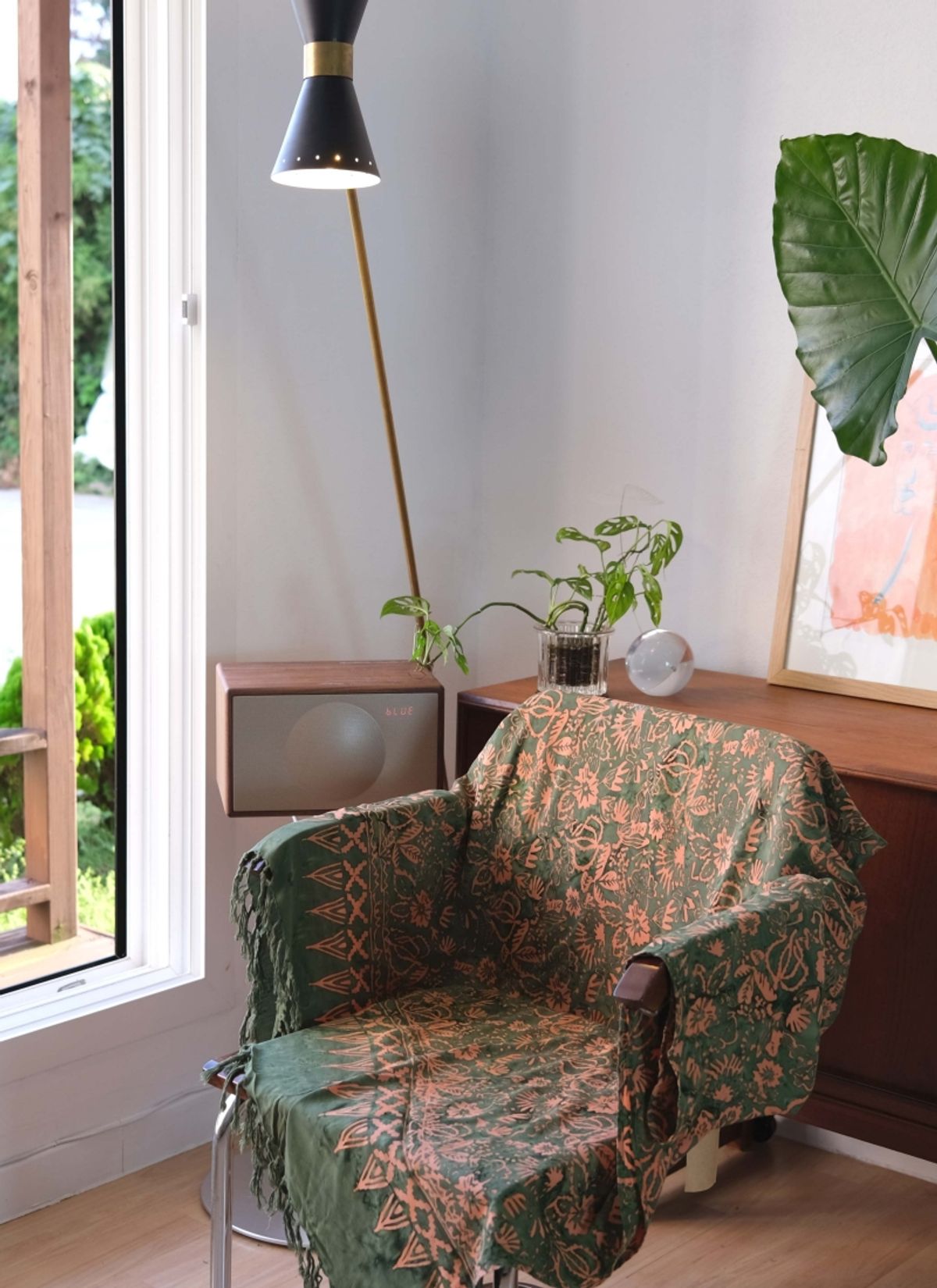 멧앤멜(MATT AND MEL) [Comfy Sarong] Vintage garden - Green
