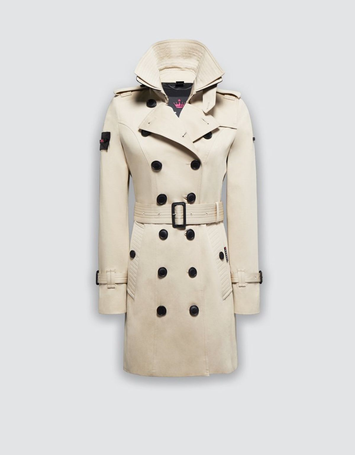 트렌치런던(TRENCH LONDON) 슬림 트렌치 코트(STONE/BLACK/PINK)