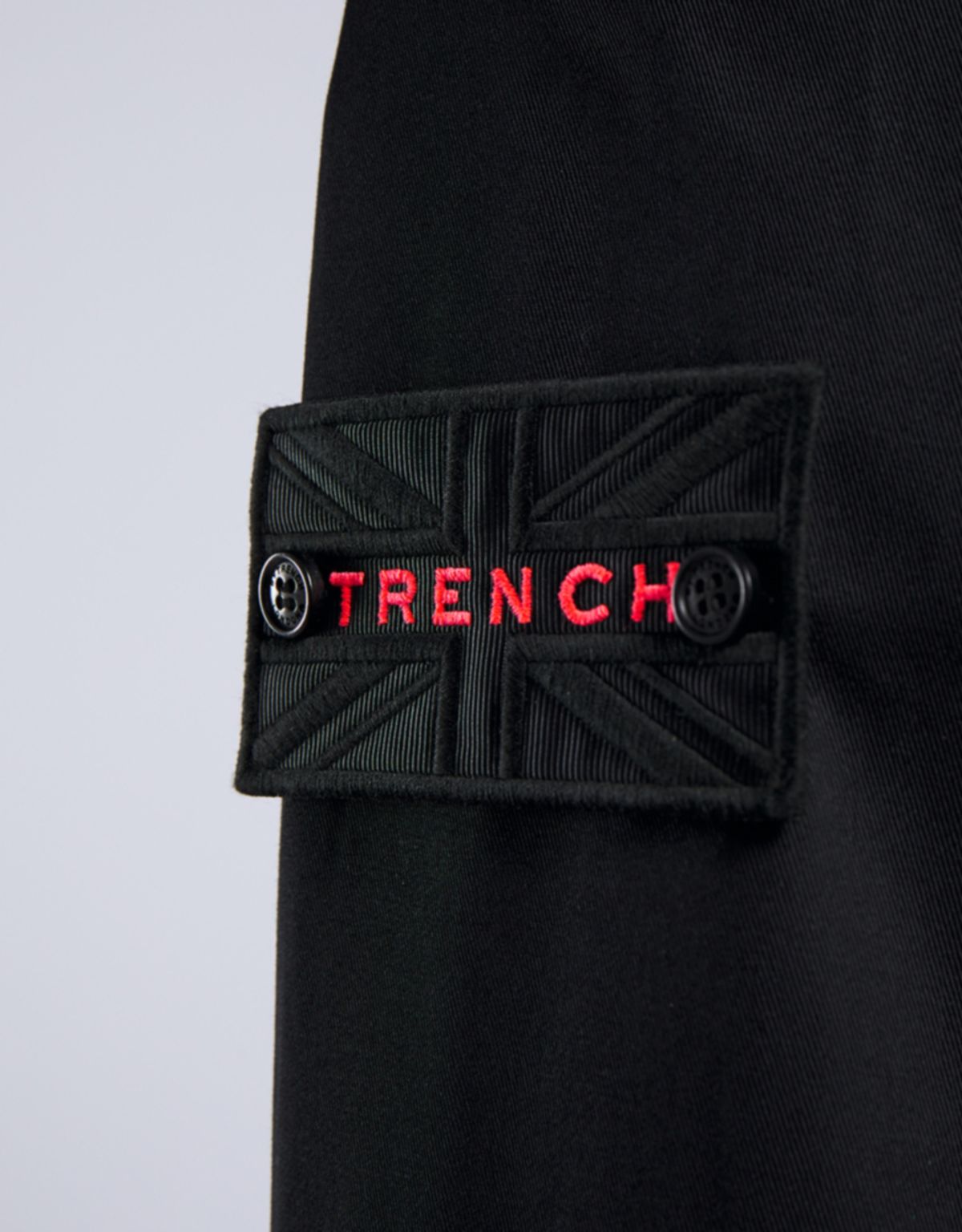 트렌치런던(TRENCH LONDON) 슬림 트렌치 코트(BLACK/PINK/BLACK)