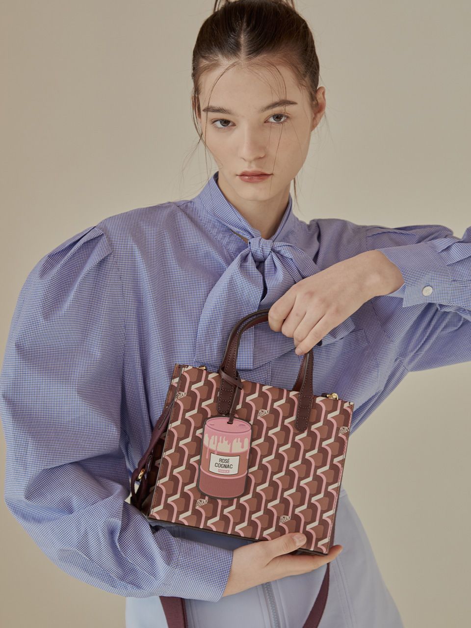 MUSINSA | ROSA.K CABAS MONOGRAM DAY TOTE S ROSE
