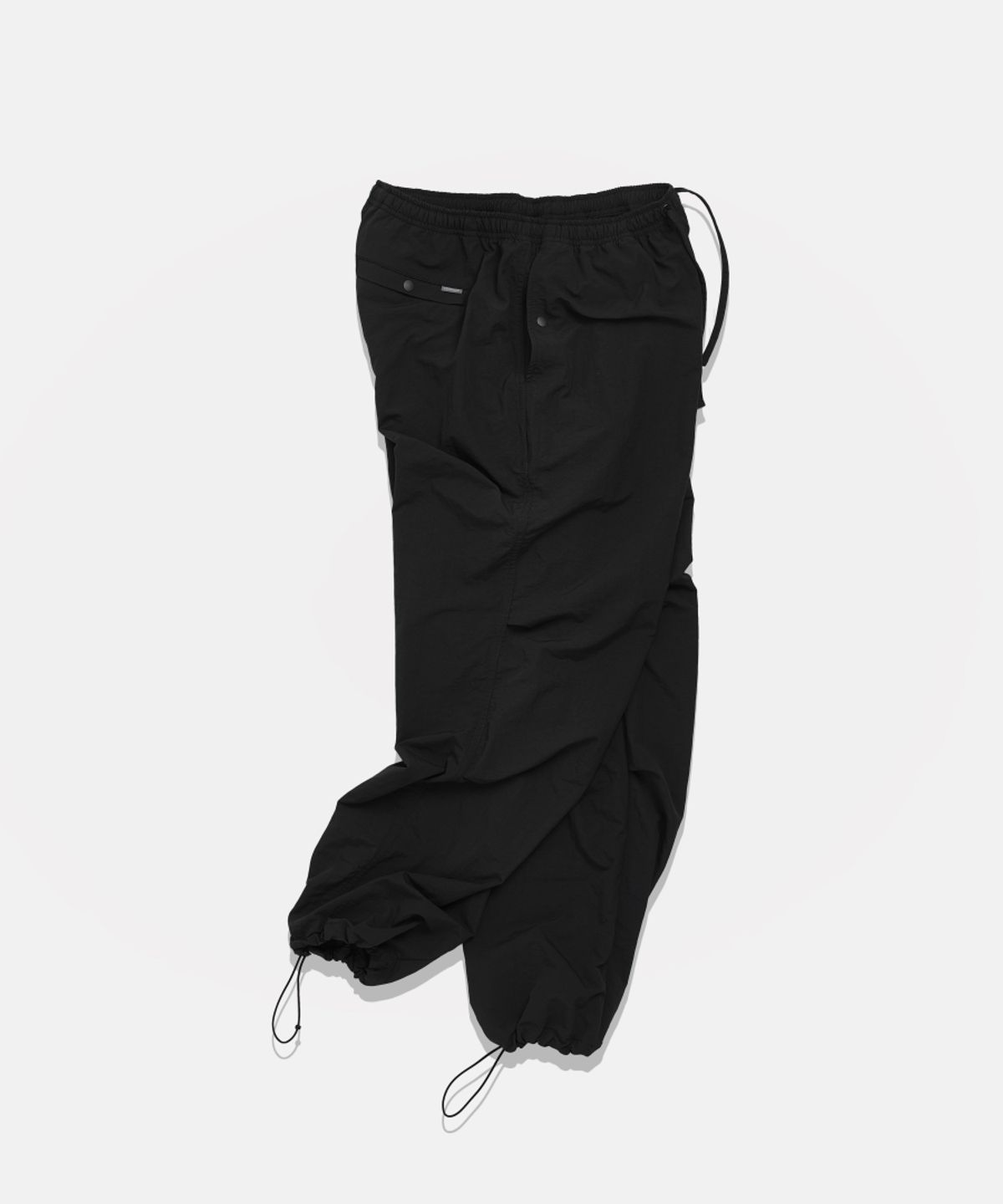 에스피오나지(ESPIONAGE) Nylon Warm Up Pants Black
