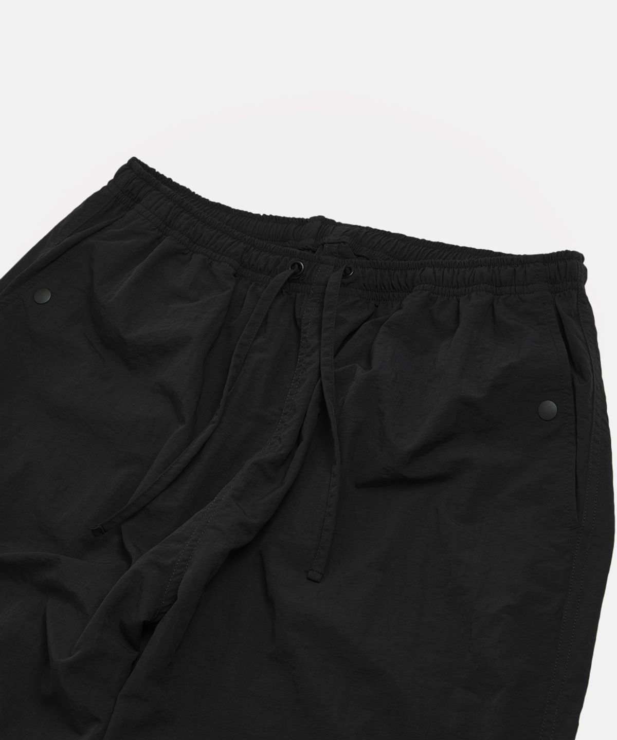 에스피오나지(ESPIONAGE) Nylon Warm Up Pants Black