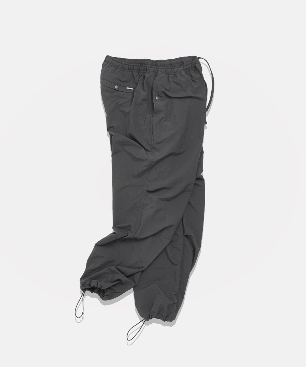 에스피오나지(ESPIONAGE) Nylon Warm Up Pants Dark Grey
