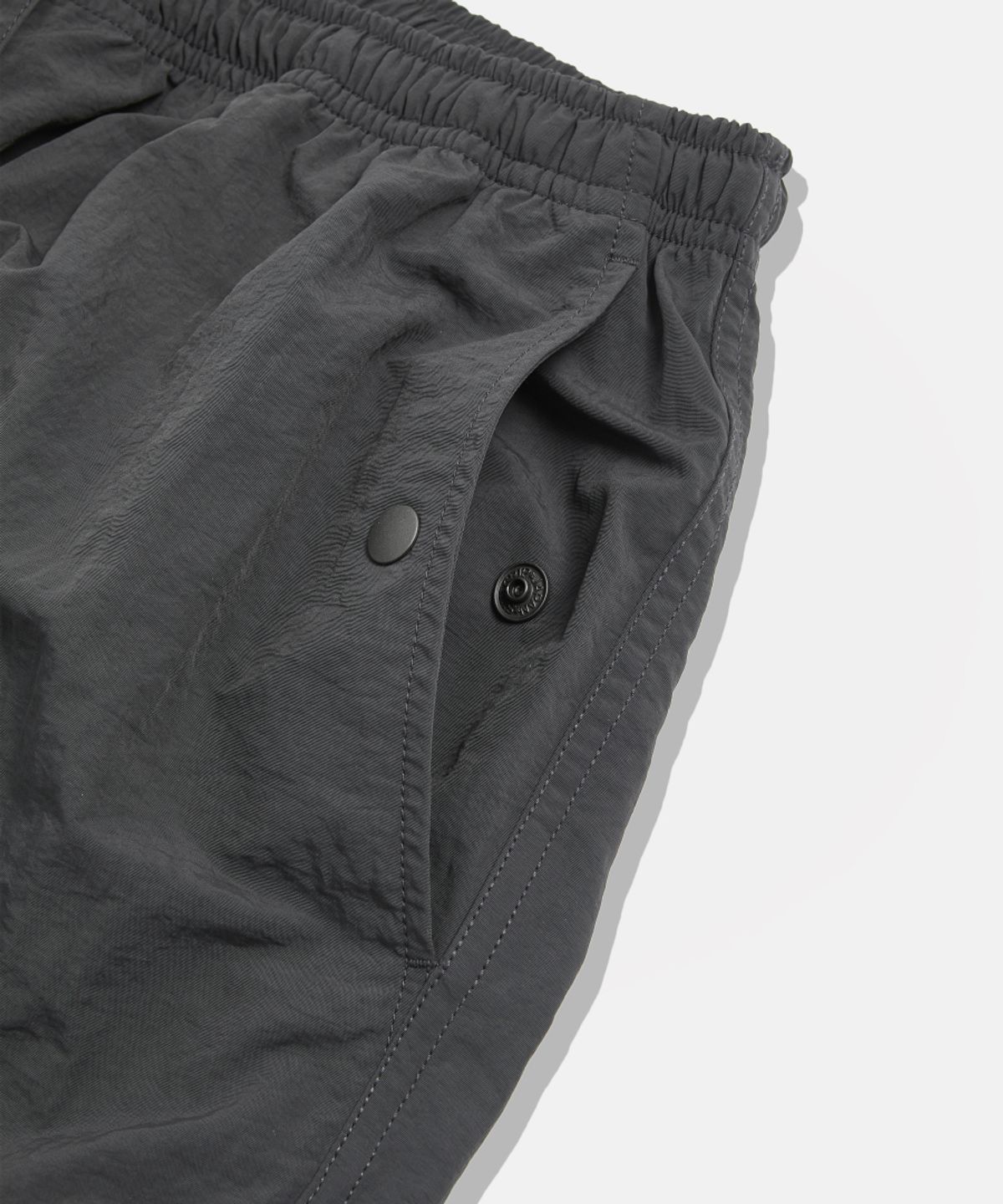 에스피오나지(ESPIONAGE) Nylon Warm Up Pants Dark Grey