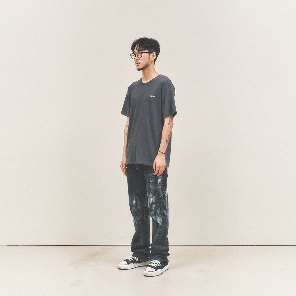 아주르(AZUR) #1 티셔츠 그레이