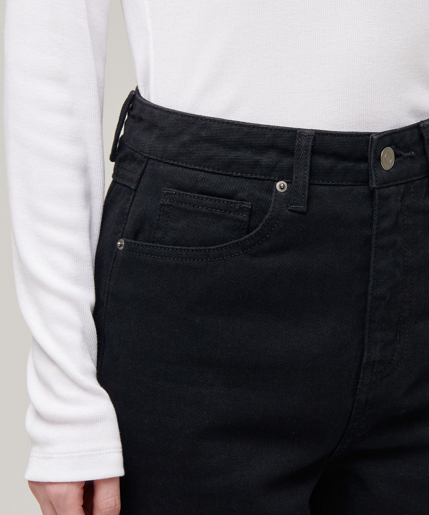 ★MUSINSA STANDARD★ Straight denim slacks black MMDNP104-BK MUSINSA | MUSINSA STANDARD STRAIGHT DENIM PANTS [BLACK]