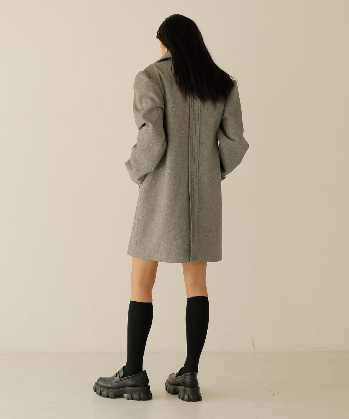 느와(NOIR) Double Pocket Coat