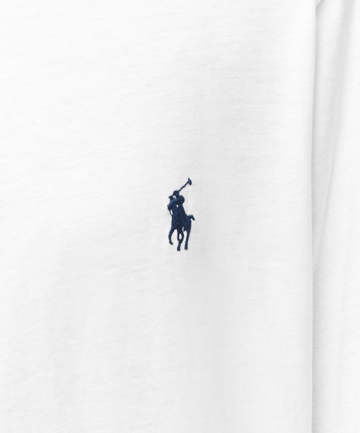 폴로 랄프 로렌(POLO RALPH LAUREN) W 코튼 저지 롱 슬리브 티 - 화이트