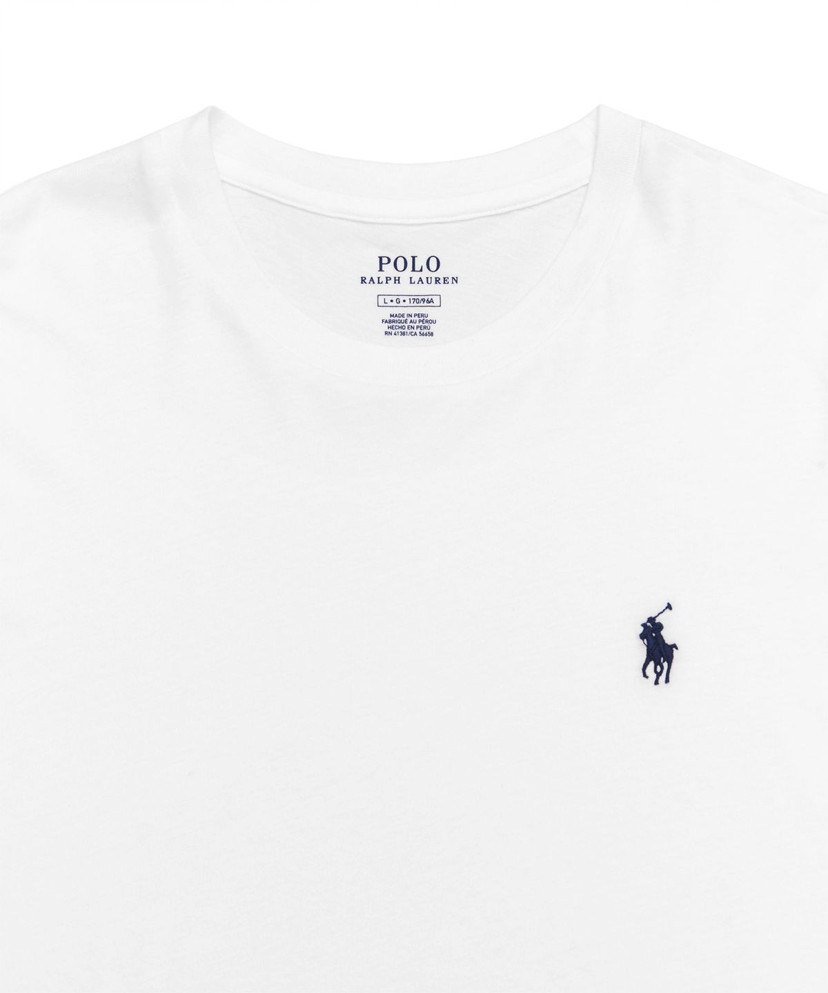 폴로 랄프 로렌(POLO RALPH LAUREN) W 코튼 저지 롱 슬리브 티 - 화이트