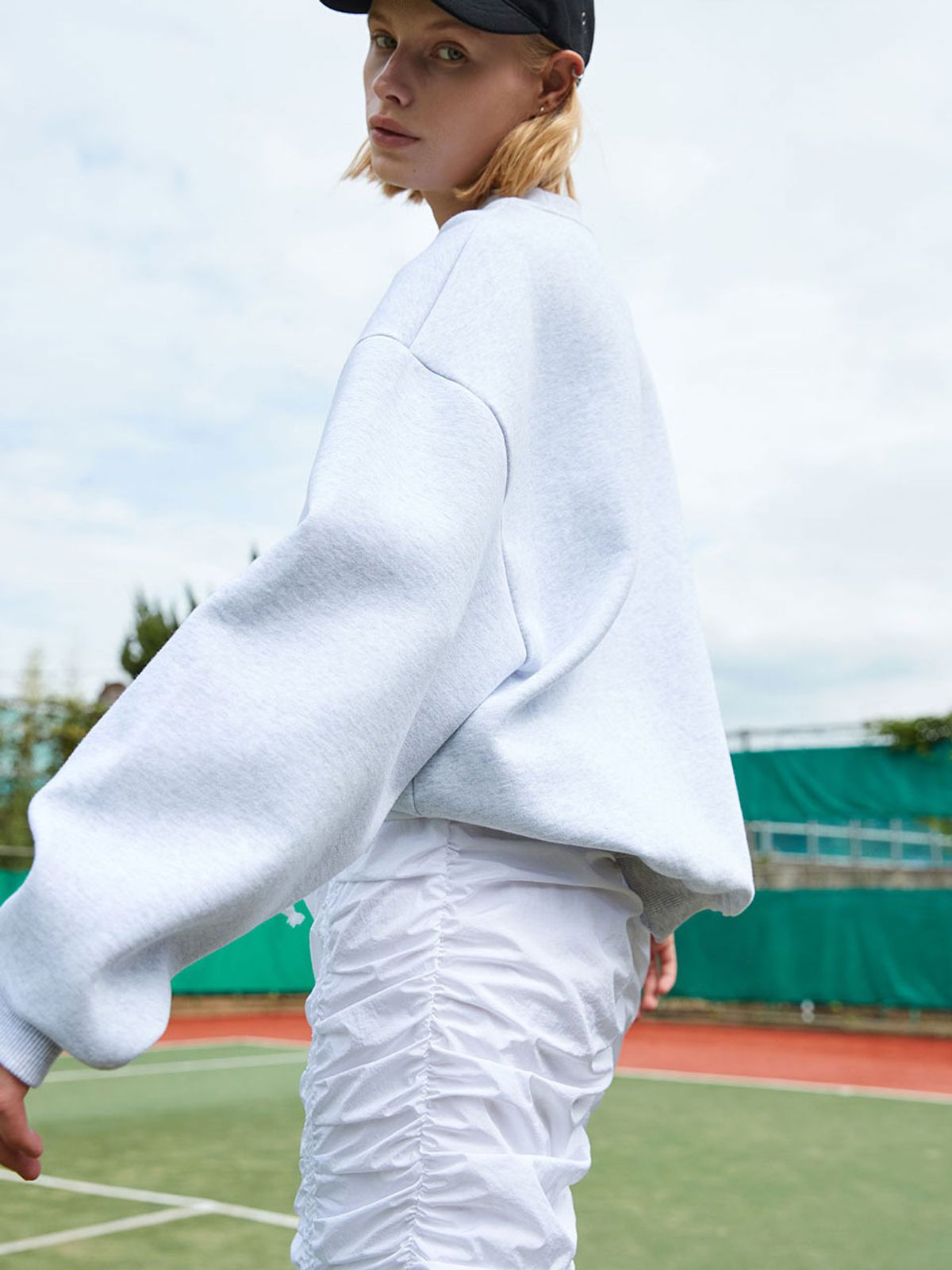 위메농(OUI MAIS NON) Club.Wimbledon shirring skirts