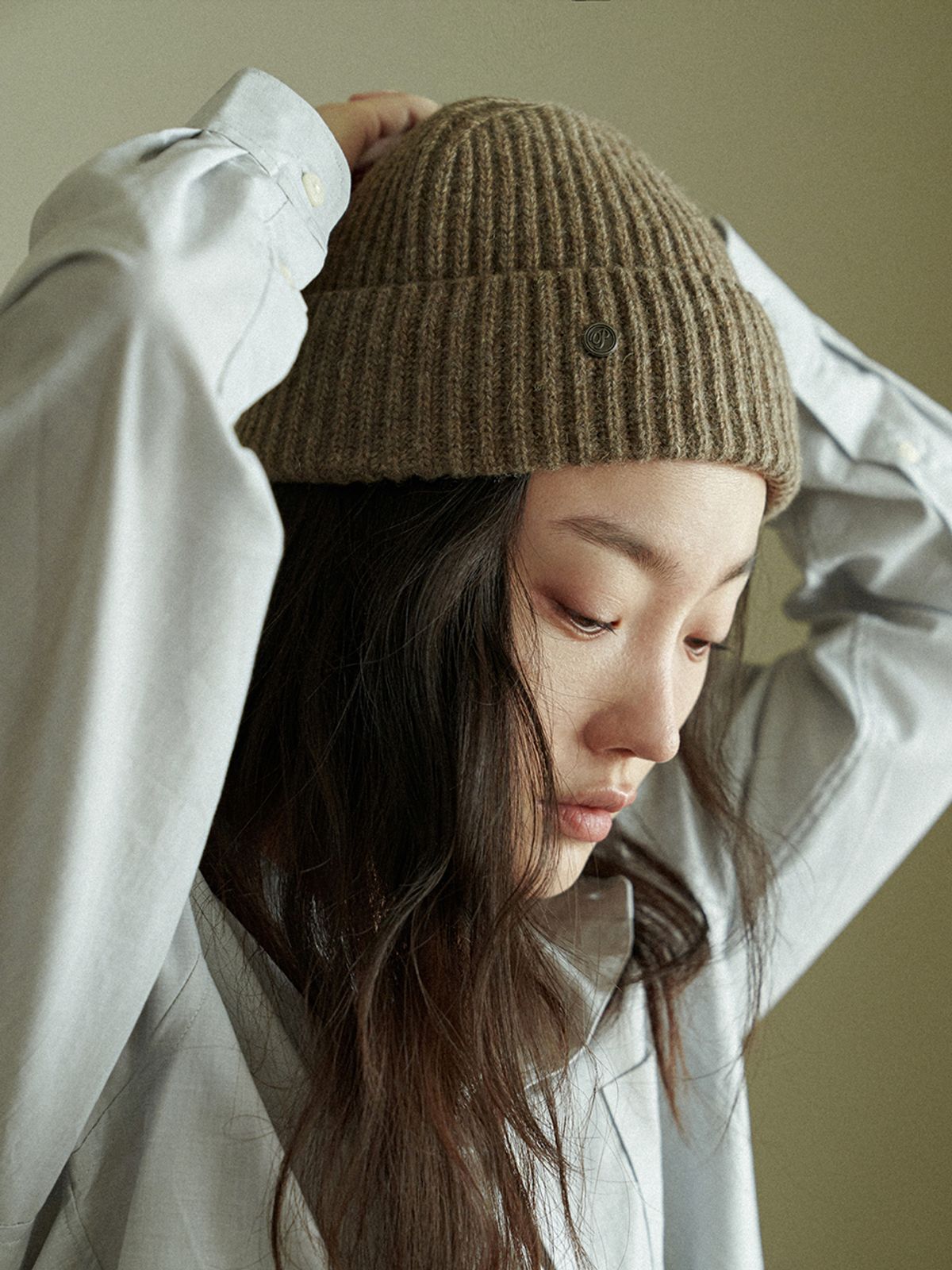 포에지담(POESIEDAME) [everydaylife] Wool beanie_cocoa (unisex)