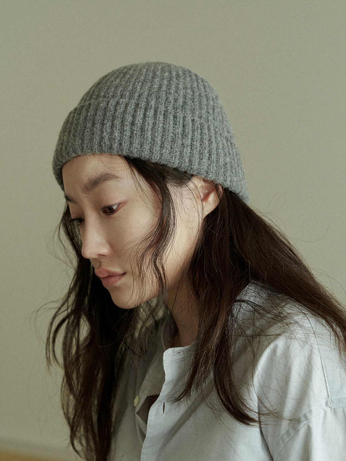 포에지담(POESIEDAME) [everydaylife] Wool beanie_grey (unisex)