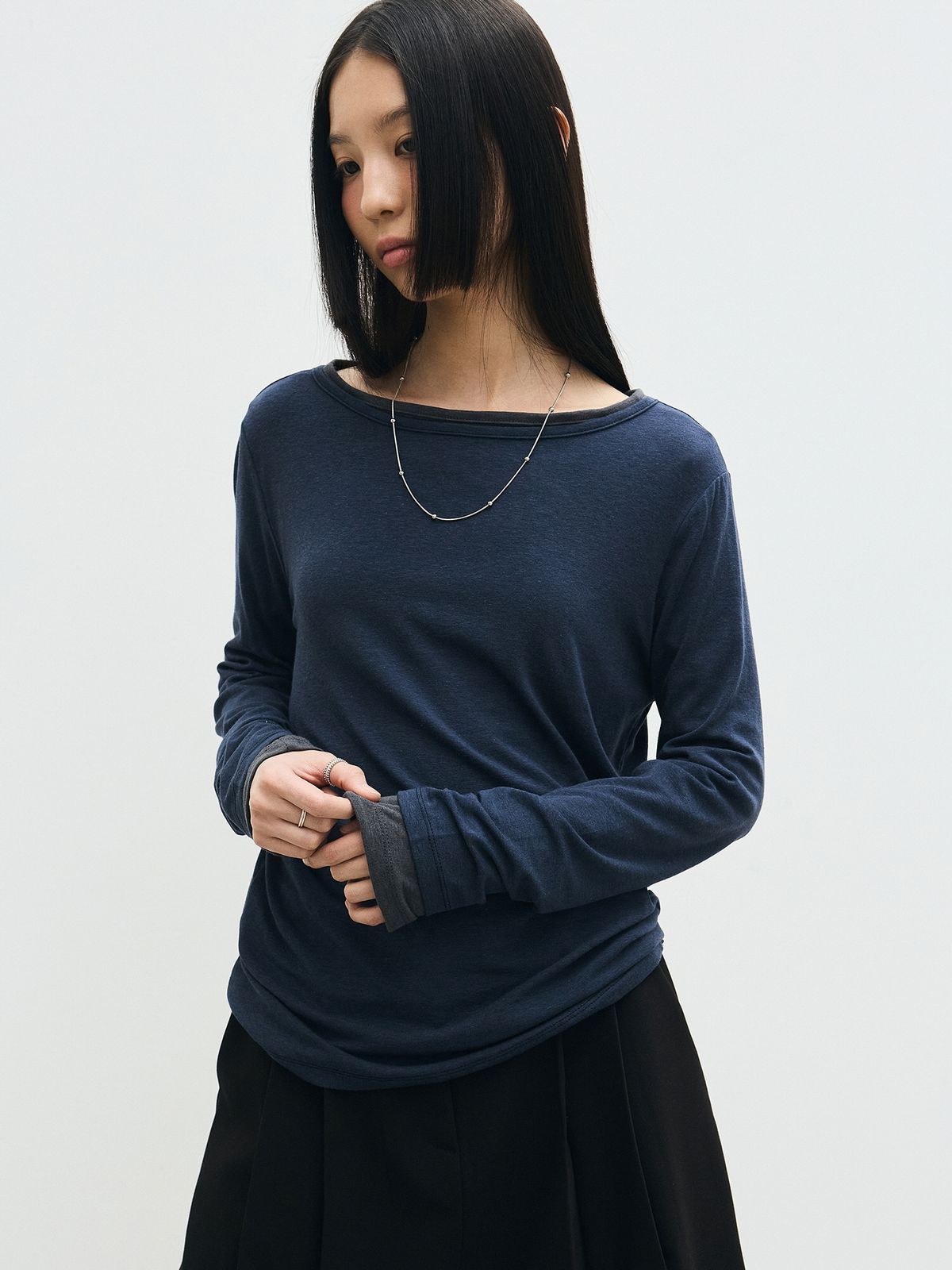 닉앤니콜(NICK&NICOLE) [ESSENTIAL] ESSENTIAL BOAT NECK TOP_8 COLOR