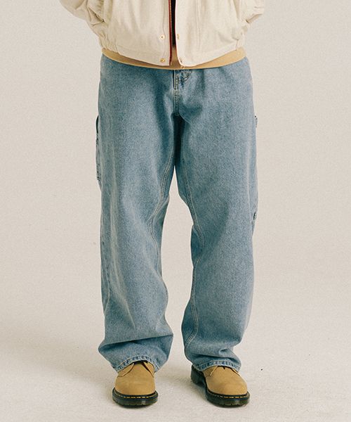 ★2023SS新作★WKNDRS★DENIM WORK PANTS MUSINSA | WKNDRS DENIM WORK PANTS (L.DENIM)