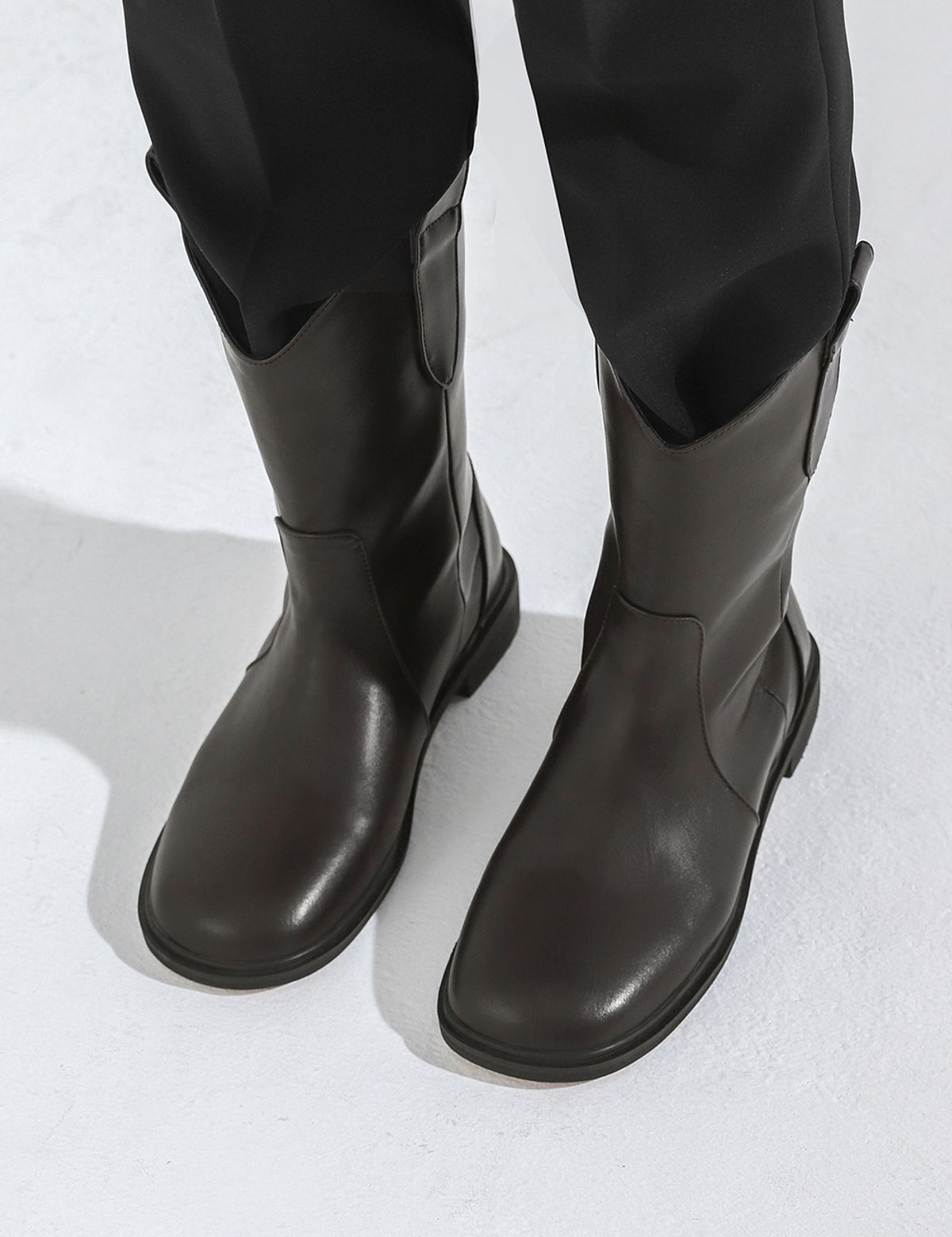 세컨데일리(SECONDAILY) SD92101-DARKBROWN BOREN 보렌 미들부츠