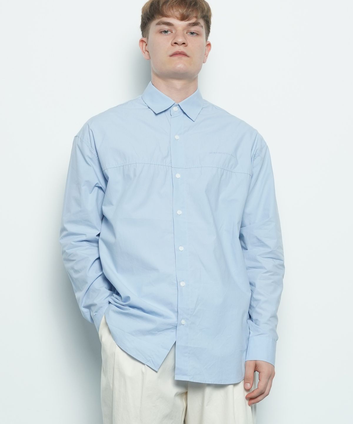 에이본(THE-ABON) M456 over washing cut shirt white