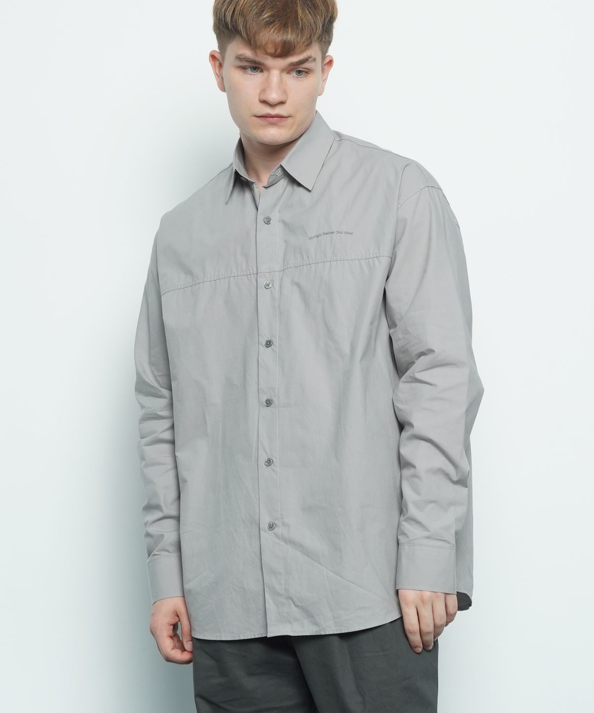 에이본(THE-ABON) M456 over washing cut shirt white