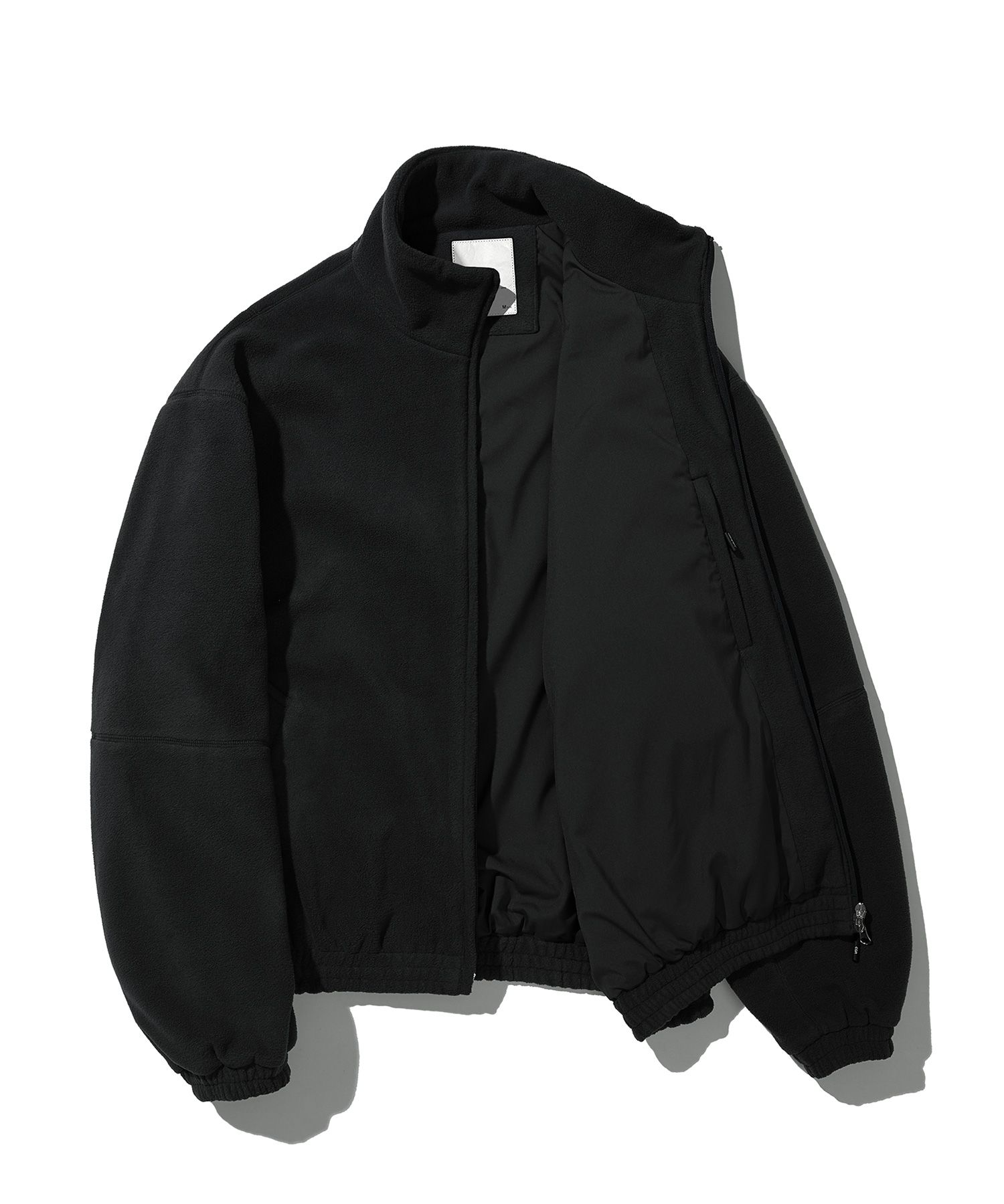 MUSINSA | Codegraphy TECH FLEECE SHORT JACKET_BLACK
