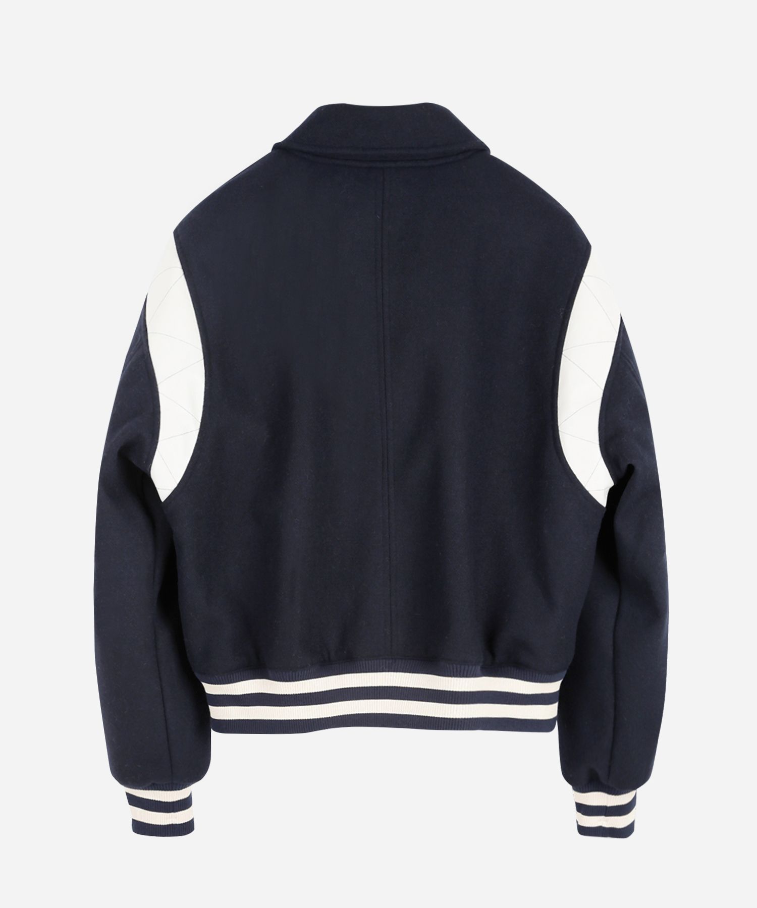 MUSINSA公式 | BIRTHDAYSUIT PATENT STADIUM JACKET (BLACK)