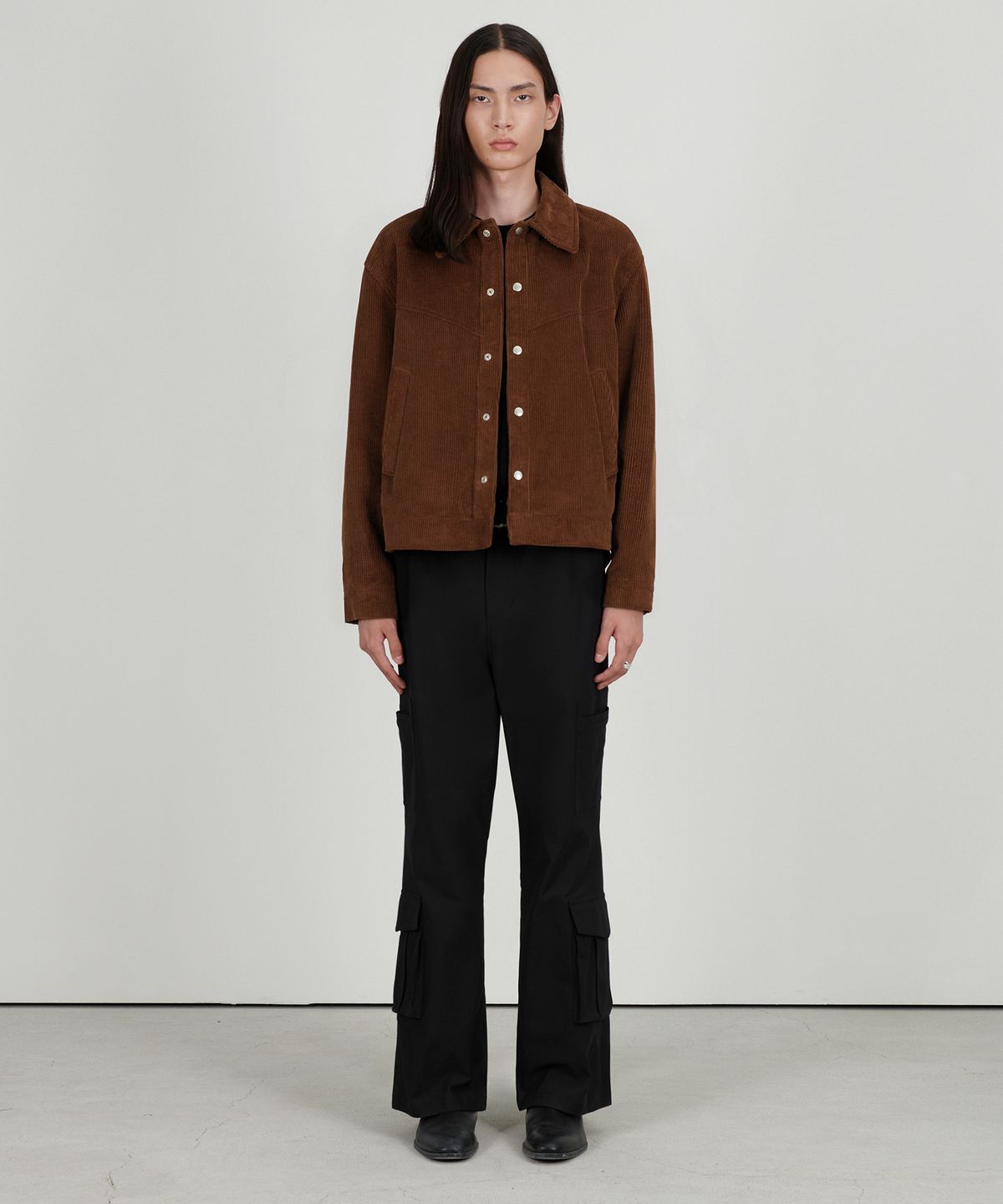 아워스코프(OURSCOPE) High Density Corduroy Jacket (Orange Brown)