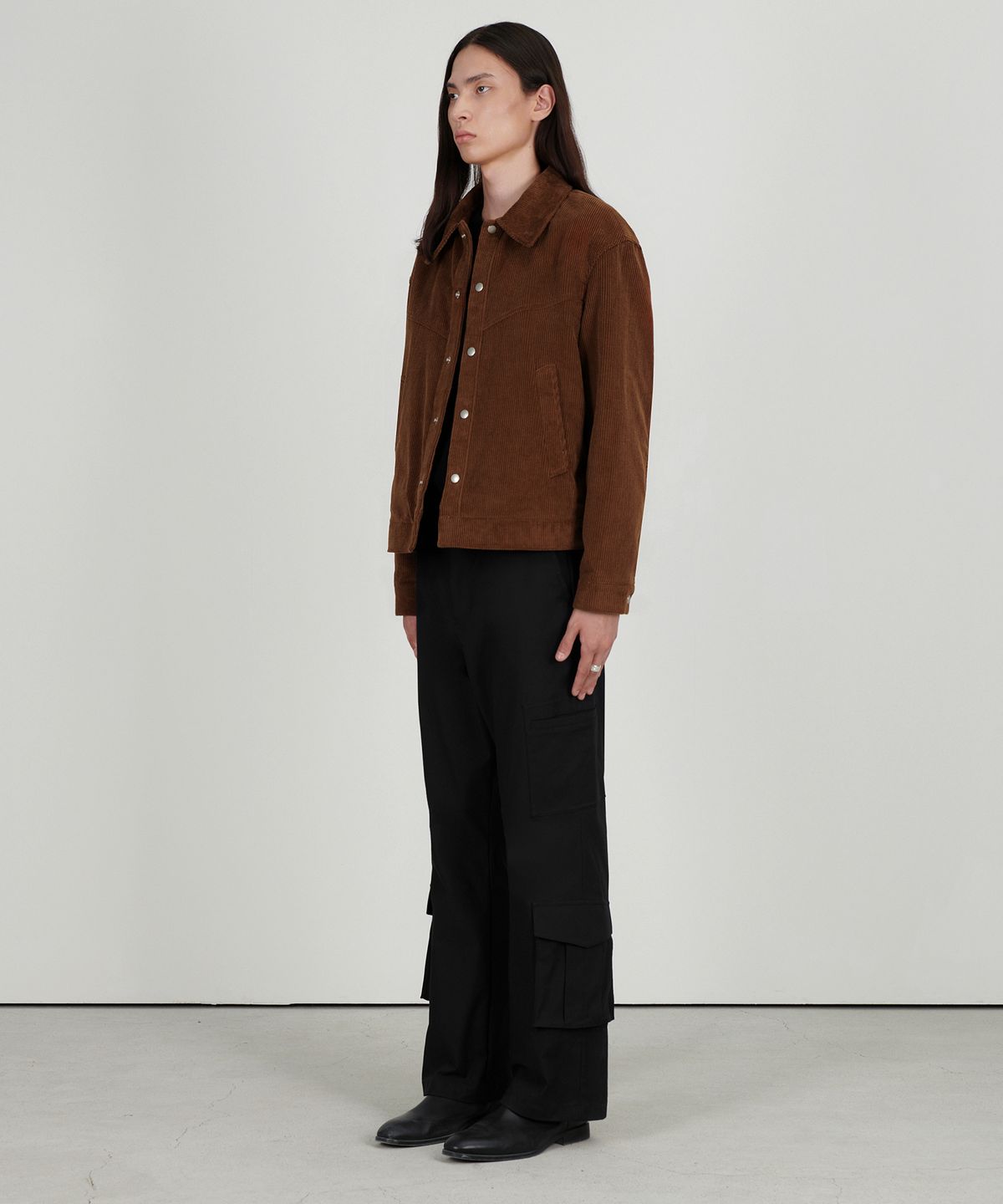 아워스코프(OURSCOPE) High Density Corduroy Jacket (Orange Brown)