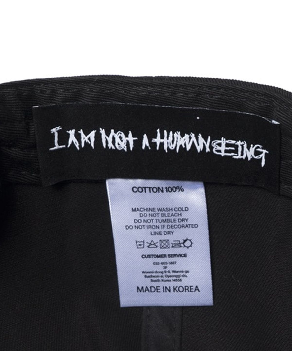 아임낫어휴먼비잉(I AM NOT A HUMAN BEING) PRETENDERS TEAM LOGO CAP - BLACK