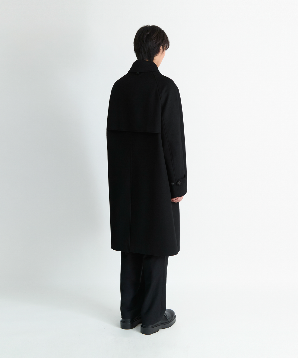 넌블랭크(NONBLANK) 발마칸 코트_BLACK
