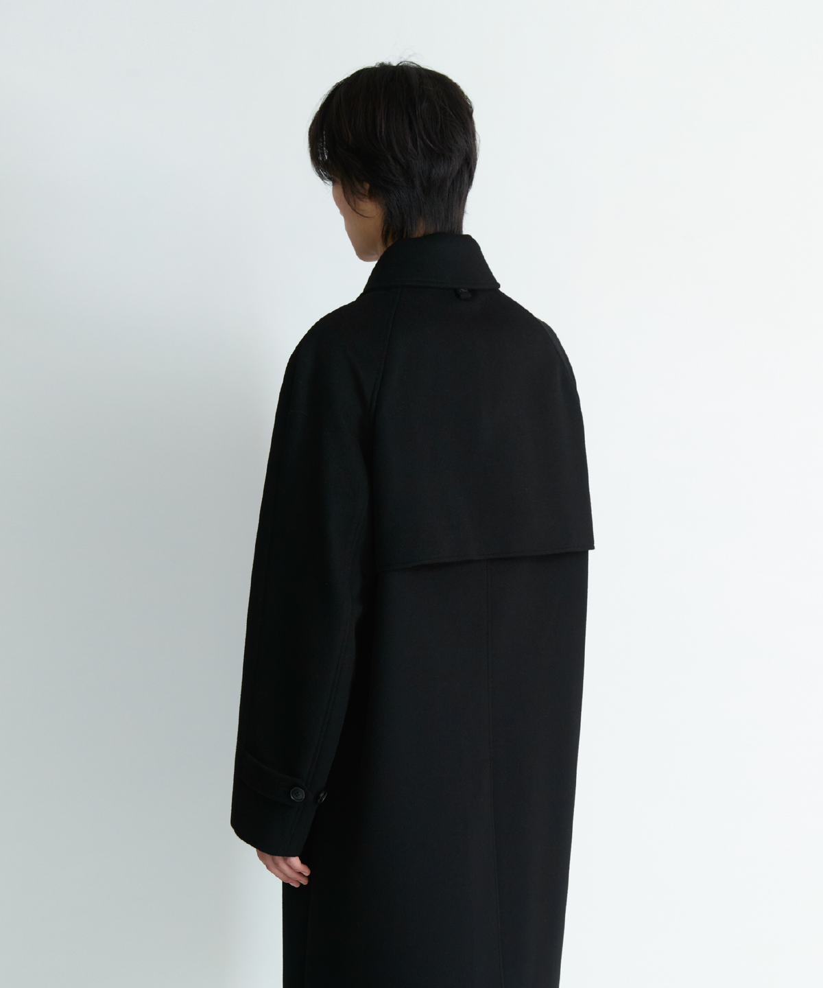 넌블랭크(NONBLANK) 발마칸 코트_BLACK