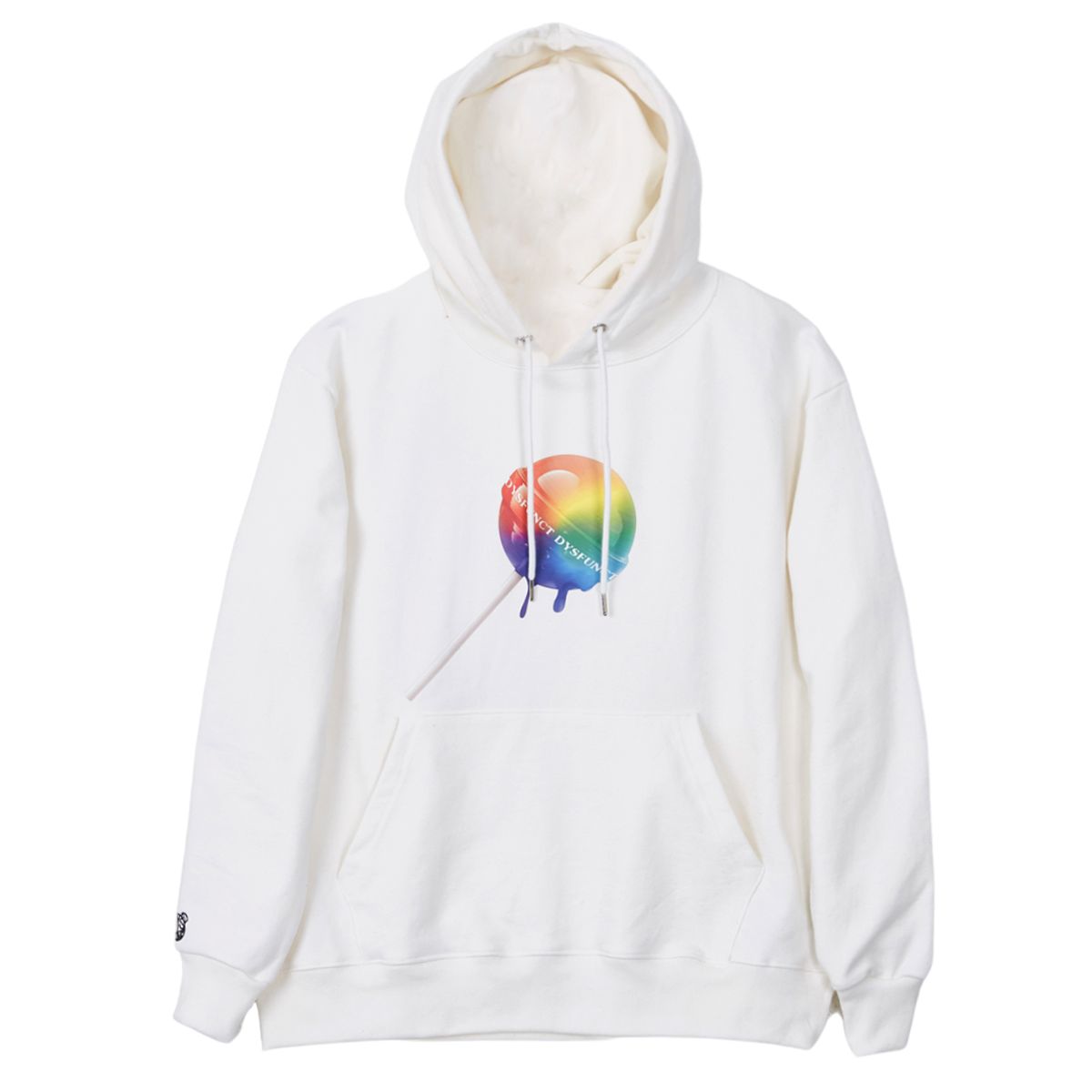 디스펑트(DYSFUNCT) TOO SWEET BUT CUTE HOODIE (WHITE/RAINBOW)