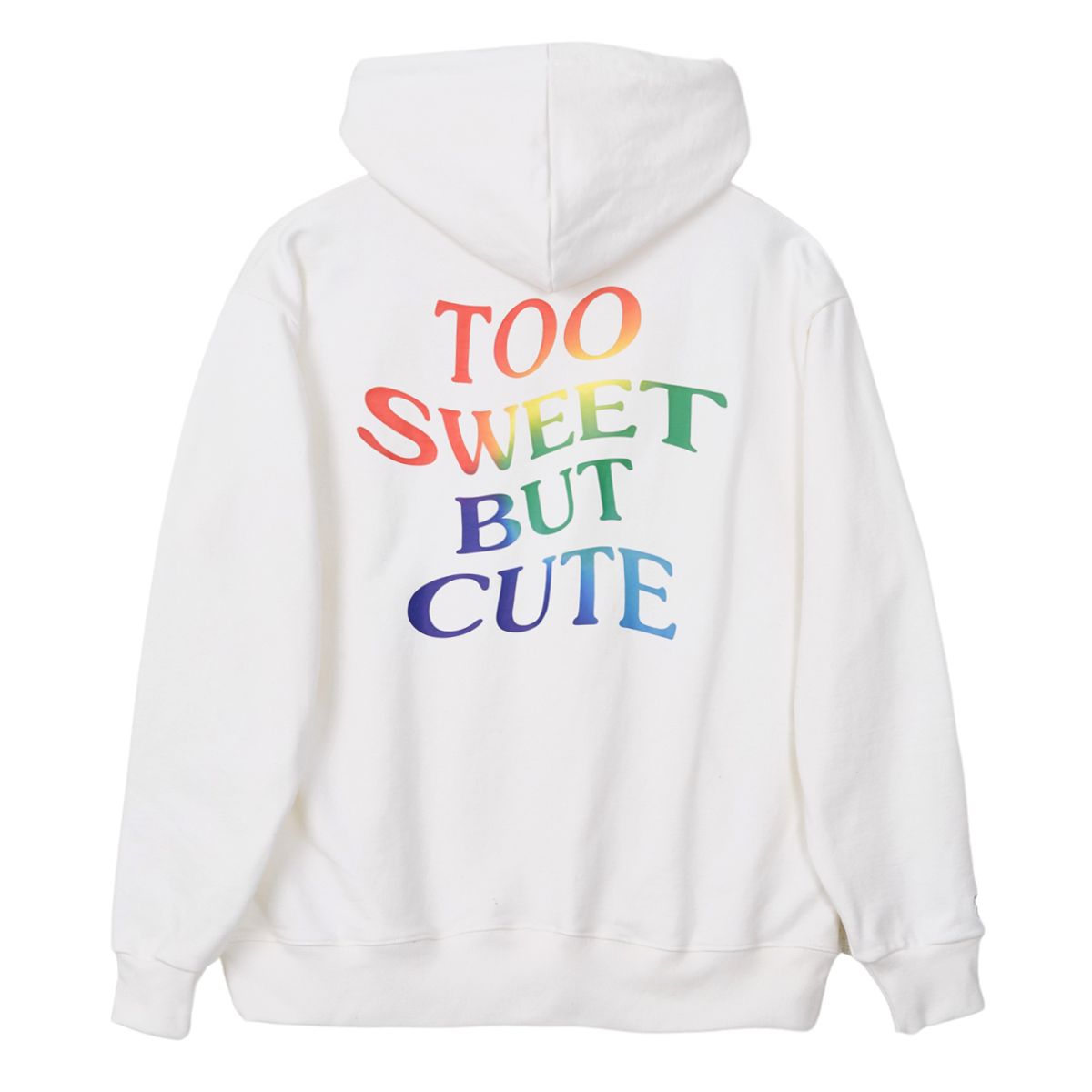 디스펑트(DYSFUNCT) TOO SWEET BUT CUTE HOODIE (WHITE/RAINBOW)