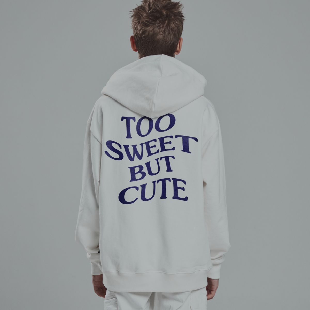디스펑트(DYSFUNCT) TOO SWEET BUT CUTE HOODIE (WHITE/PURPLE)