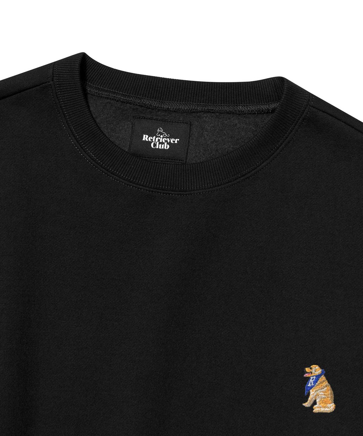 리트리버클럽(RETRIEVER CLUB) SMALL RETRIEVER CREWNECK [BLACK]