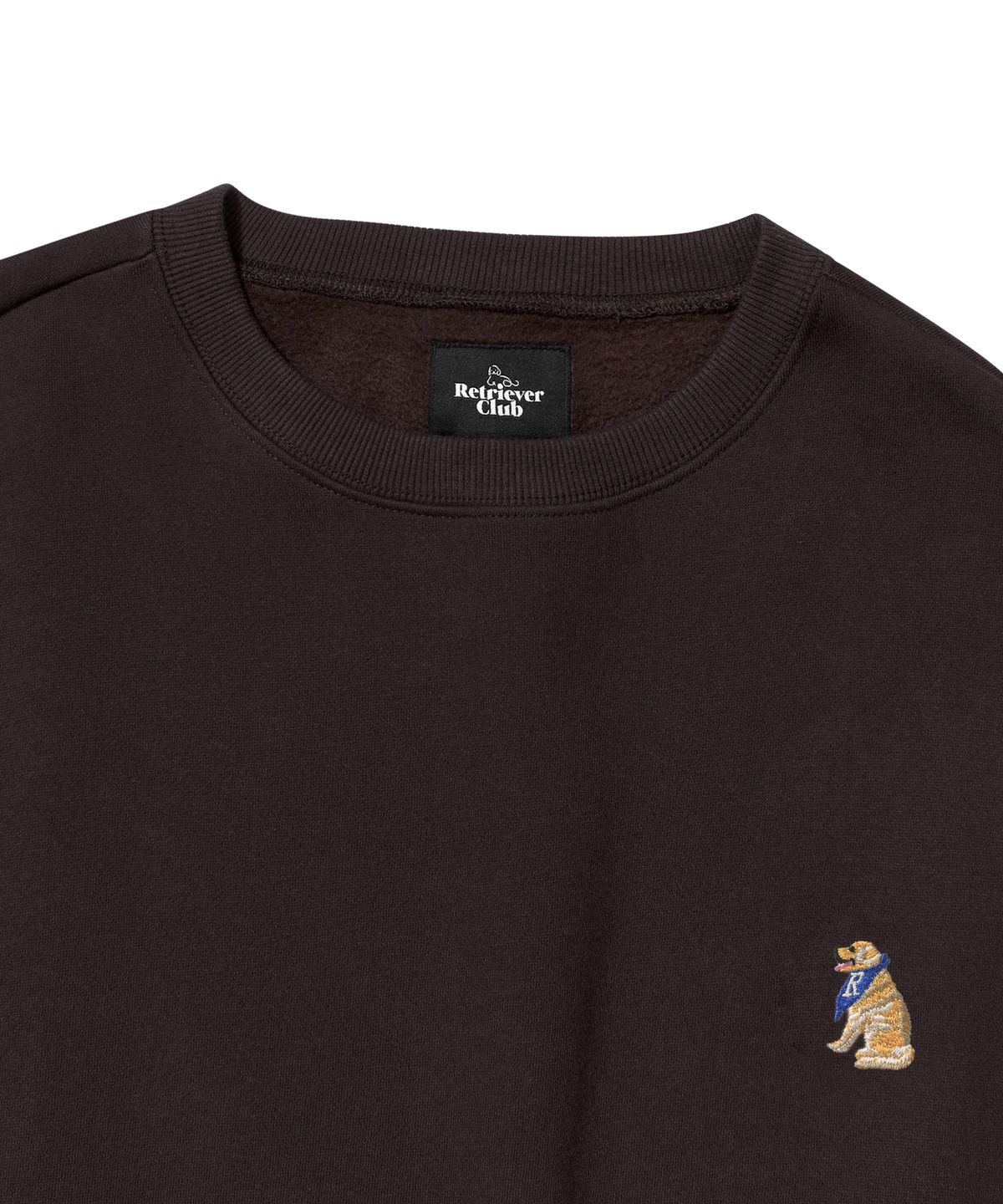 리트리버클럽(RETRIEVER CLUB) SMALL RETRIEVER CREWNECK [BROWN]