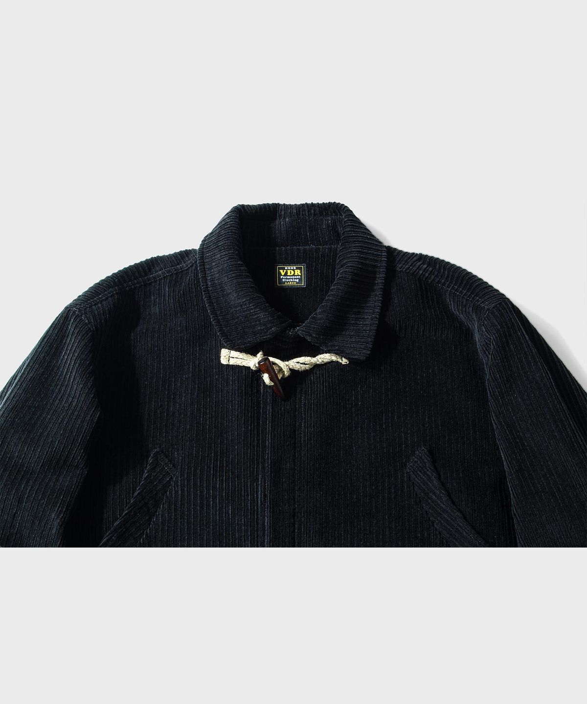 비디알(VDR) CORDUROY TOGGLE 4POCKET JACKET [Black Night]