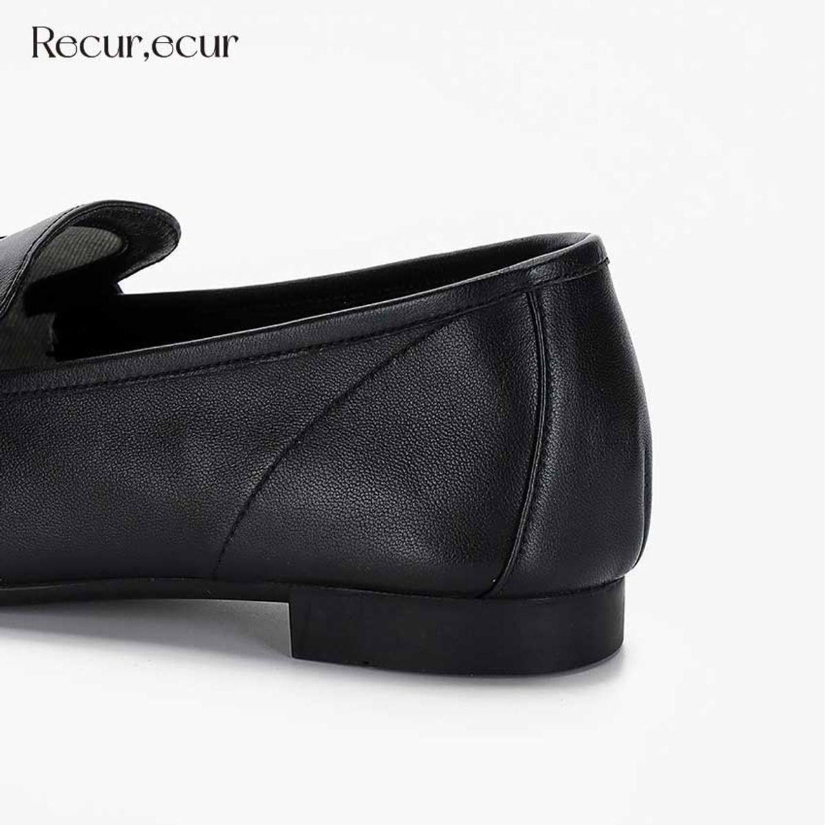 르쿠어에쿠어(RECUR ECUR) [샹제리제 라인] 1332 르쿠어 에쿠어 엠마 로퍼 블랙