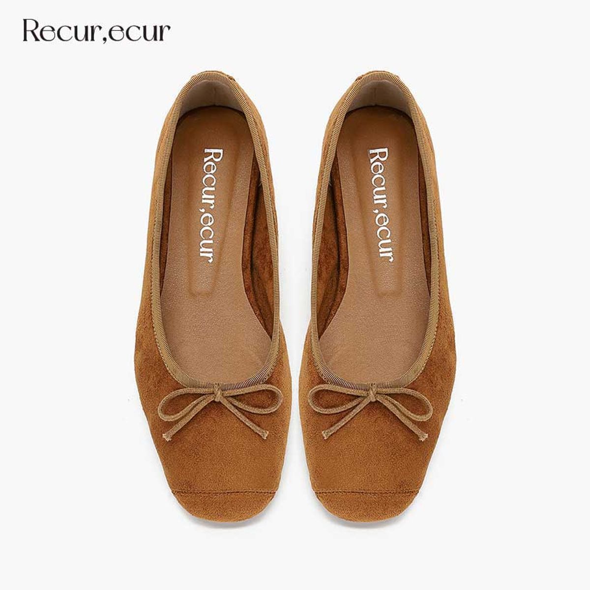 르쿠어에쿠어(RECUR ECUR) [마레 라인] 1353 르쿠어 에쿠어 지젤 플랫 카멜