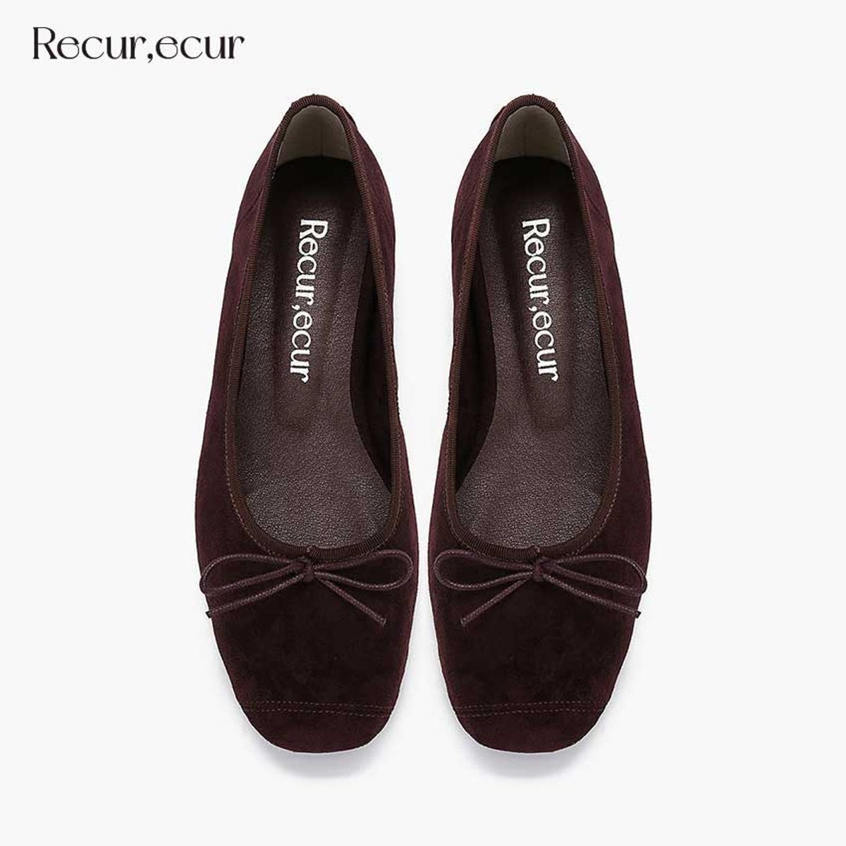 르쿠어에쿠어(RECUR ECUR) [마레 라인] 1358 르쿠어 에쿠어 지젤 플랫 퍼플