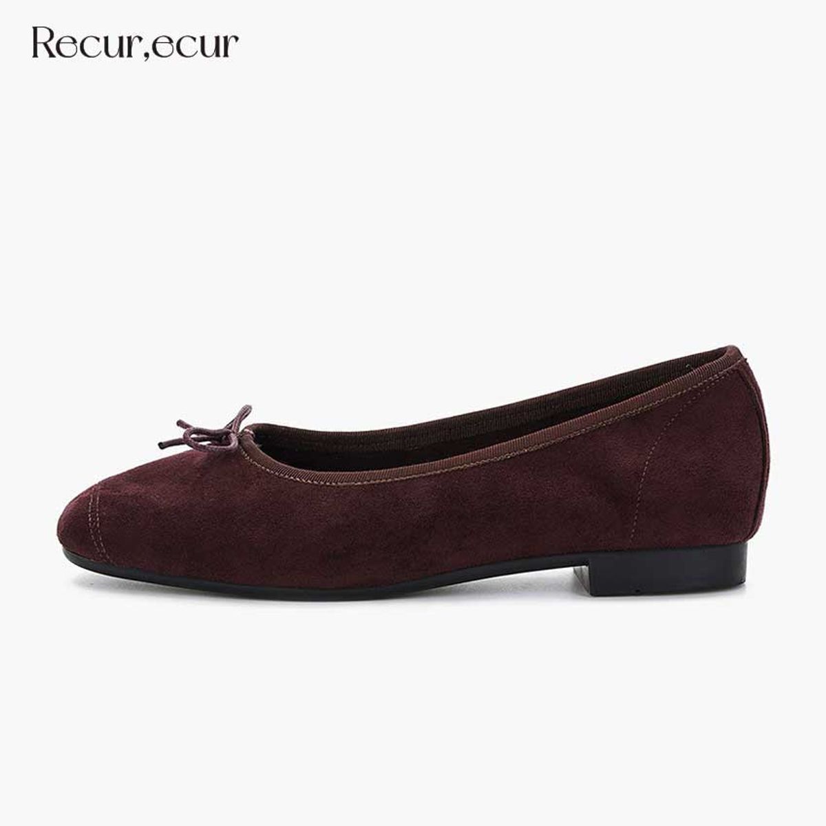 르쿠어에쿠어(RECUR ECUR) [마레 라인] 1358 르쿠어 에쿠어 지젤 플랫 퍼플