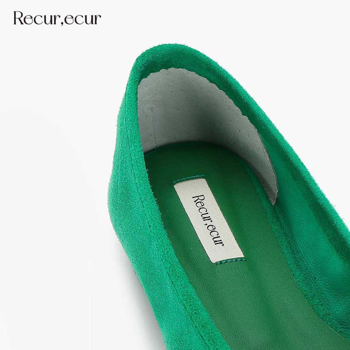 르쿠어에쿠어(RECUR ECUR) [샹제리제 라인] 1310  제인 플랫 그린