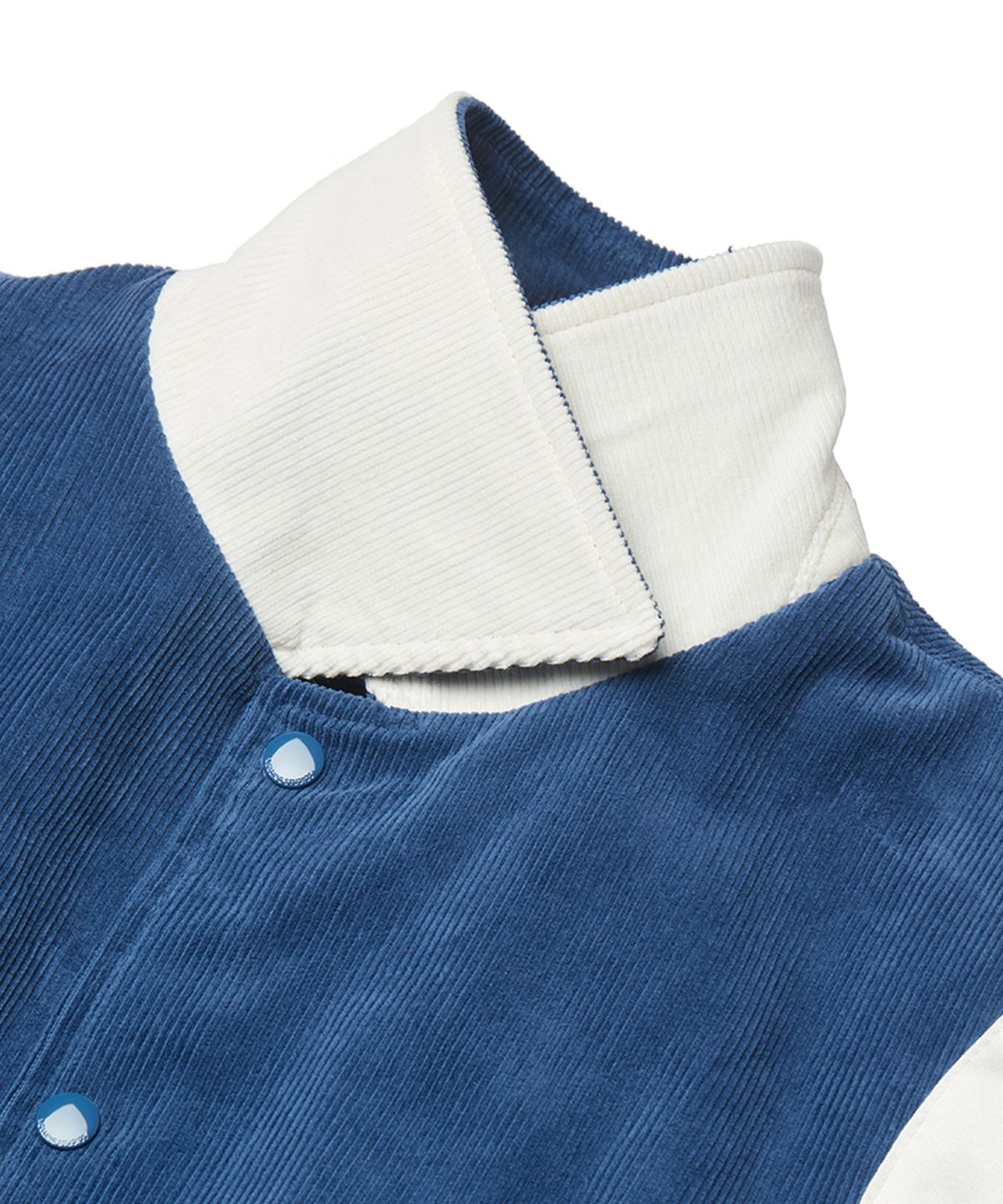 롤링스튜디오(ROLLINGSTUDIOS) CORDUROY VARSITY JACKET ROYAL BLUE