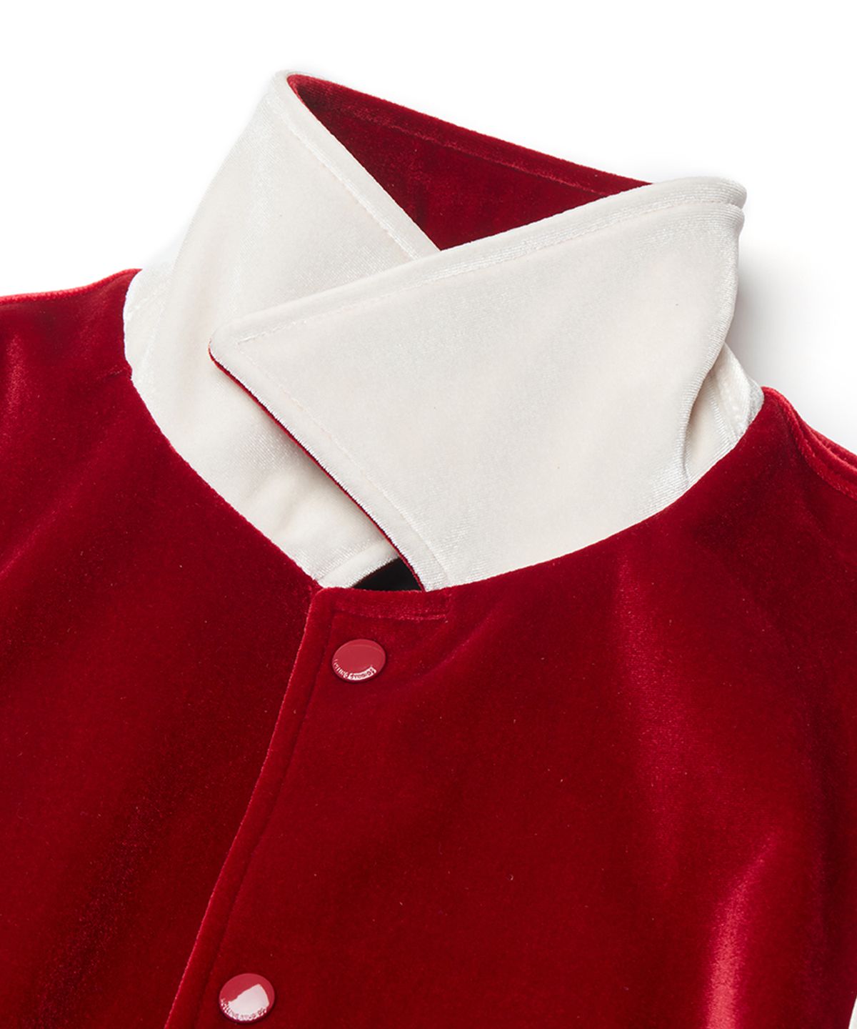 롤링스튜디오(ROLLINGSTUDIOS) VELVET VARSITY JACKET RED
