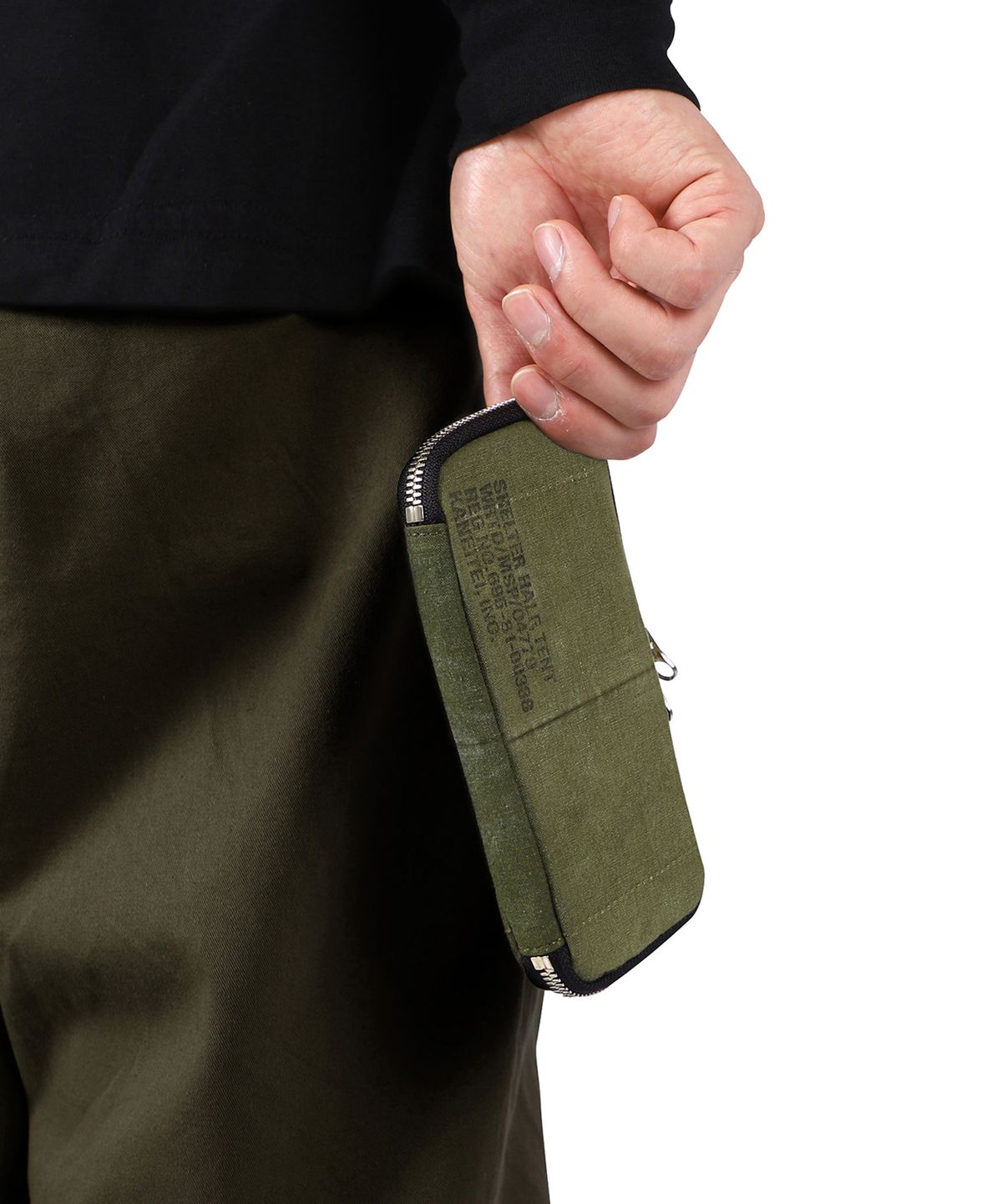 카네이테이(KANEITEI) SEI ZIP WALLET M (OLIVE DRAB) / UPCYCLED