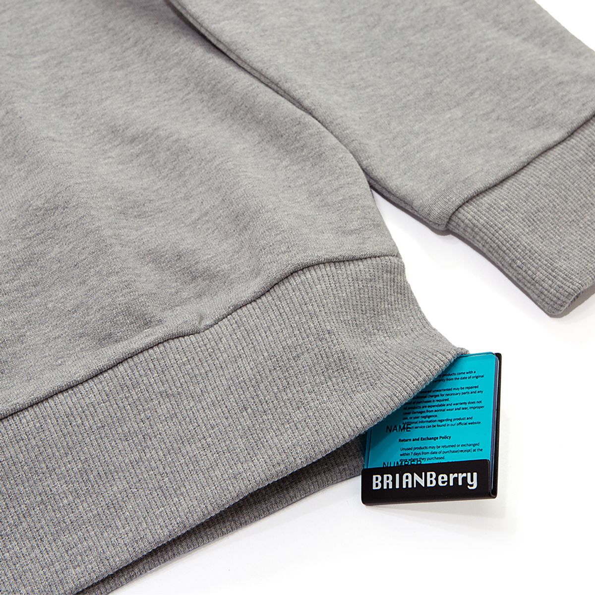 브라이언베리(BRIAN BERRY) BERRY BASIC SET-UP T-SHIRTS_H/GREY